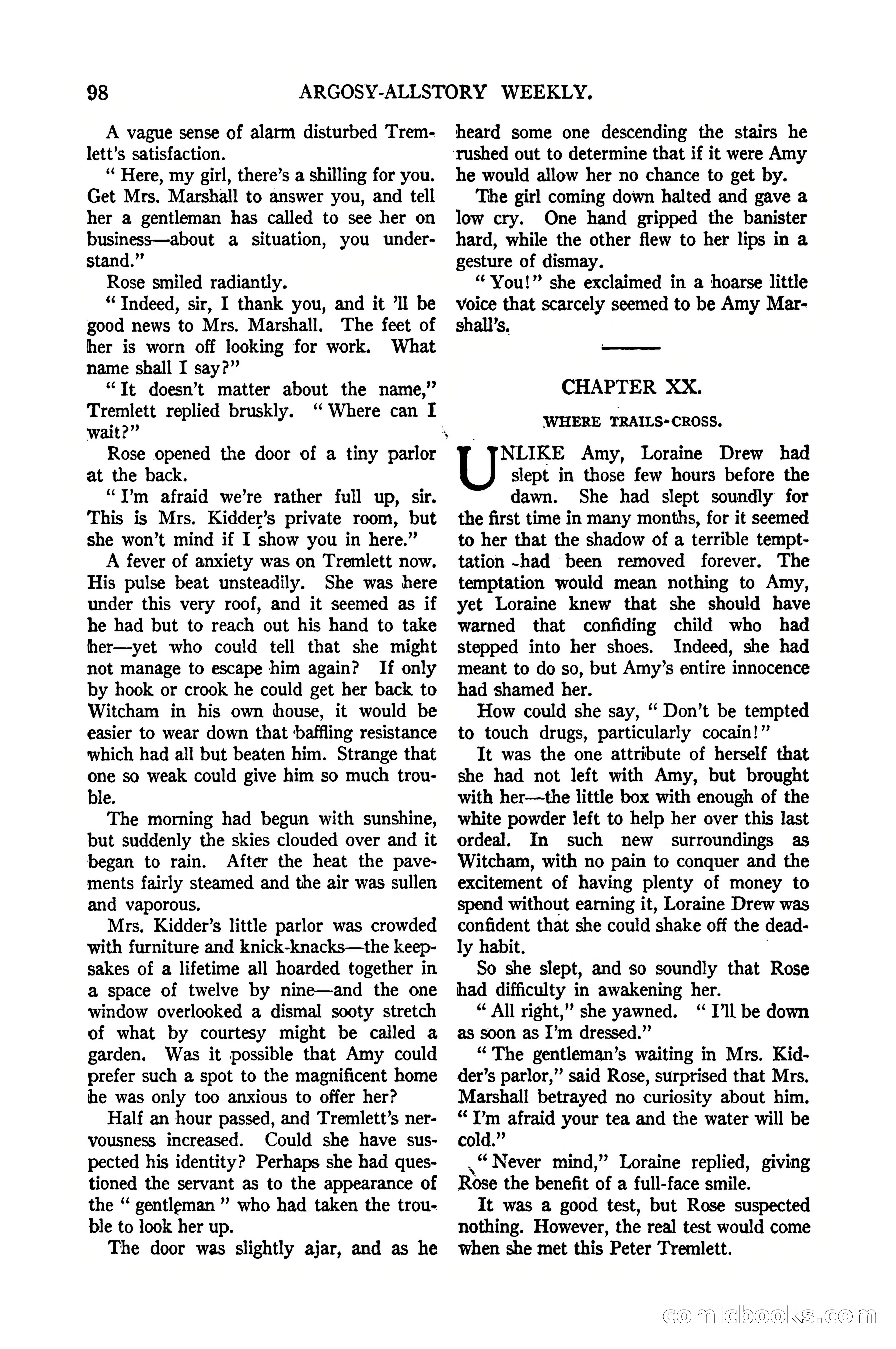 Argosy All-Story Weekly, January 21, 1922 — page 108 of 172