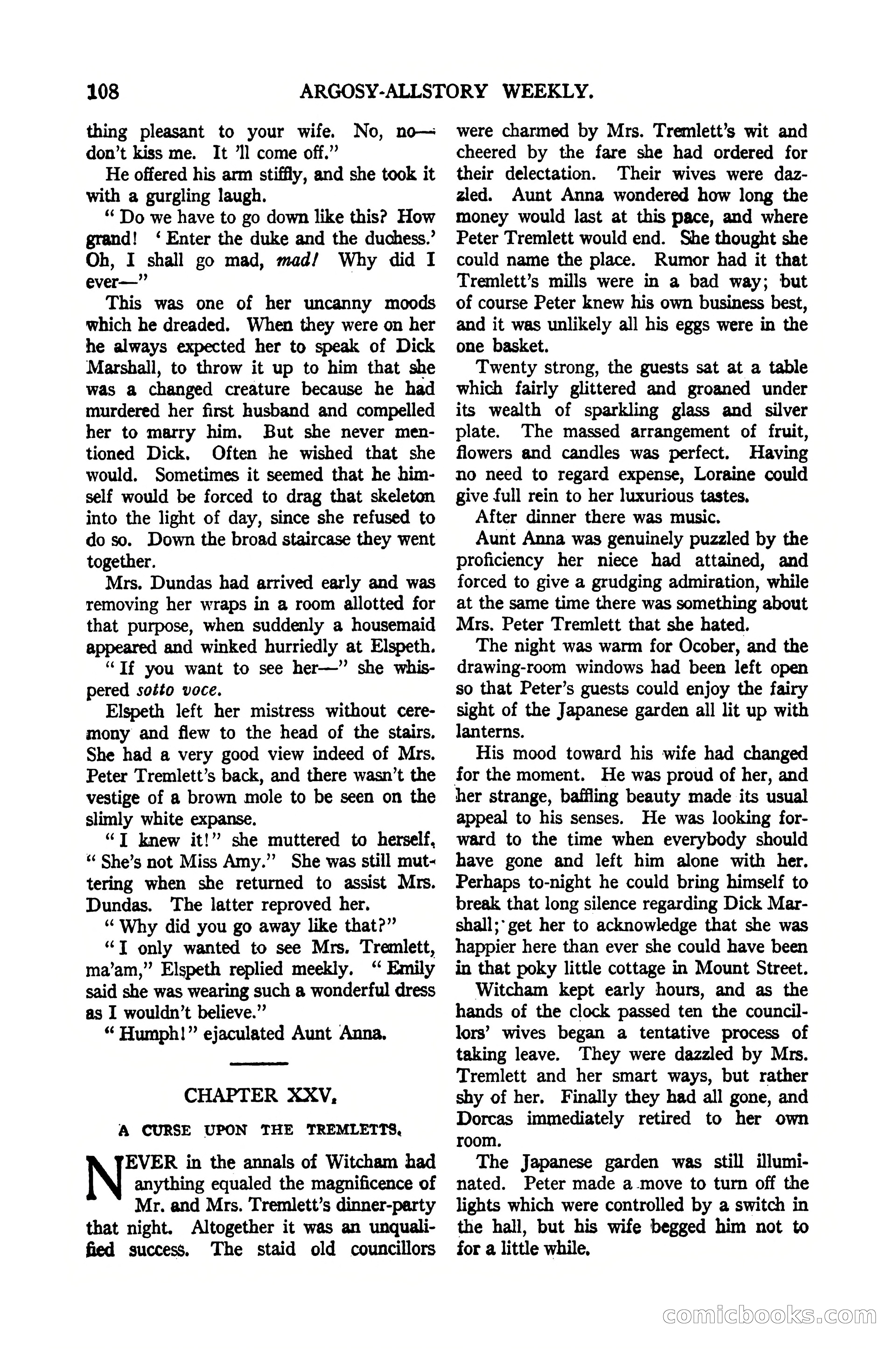 Argosy All-Story Weekly, January 21, 1922 — page 118 of 172