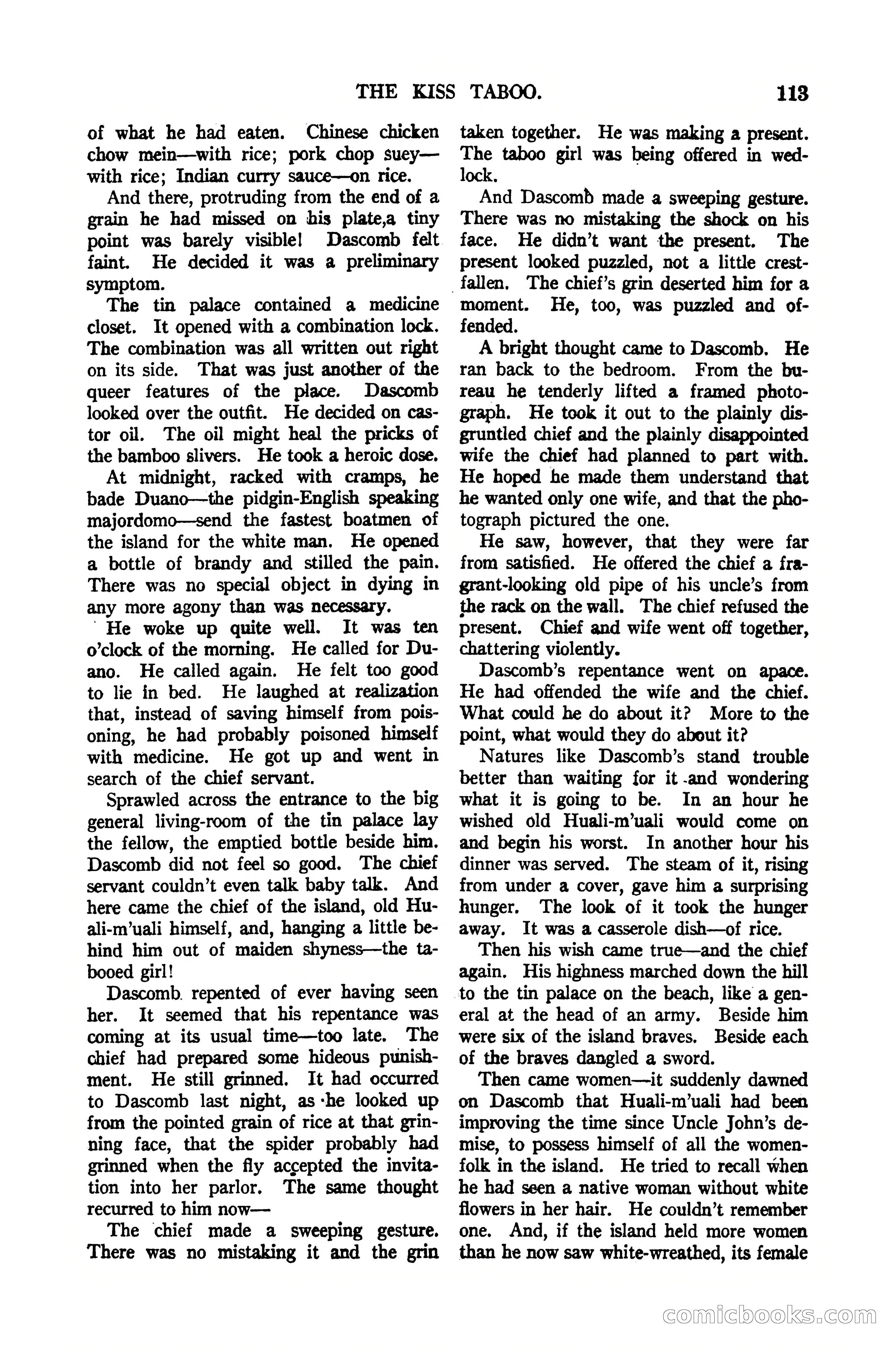 Argosy All-Story Weekly, January 21, 1922 — page 123 of 172
