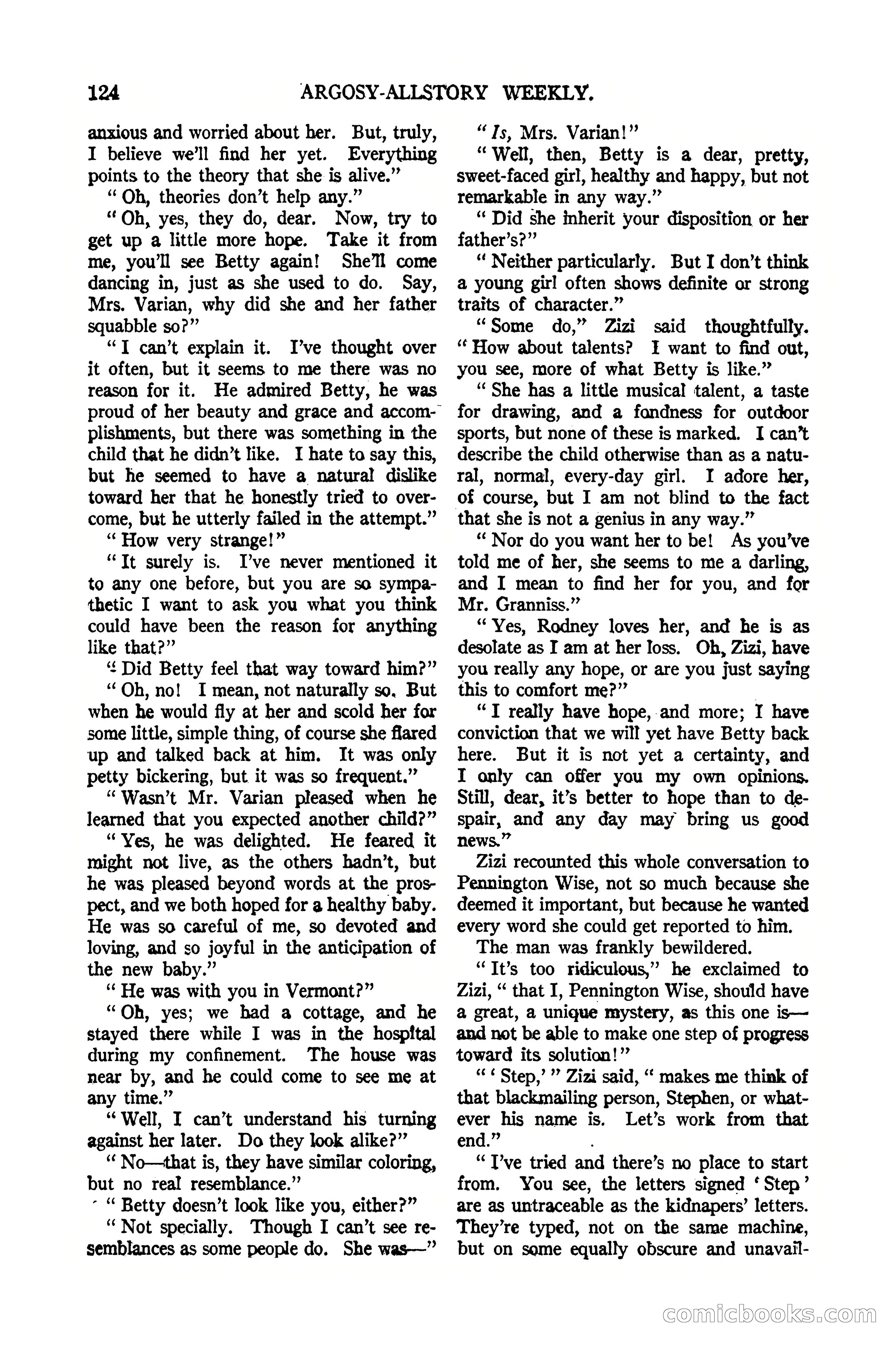 Argosy All-Story Weekly, January 21, 1922 — page 134 of 172