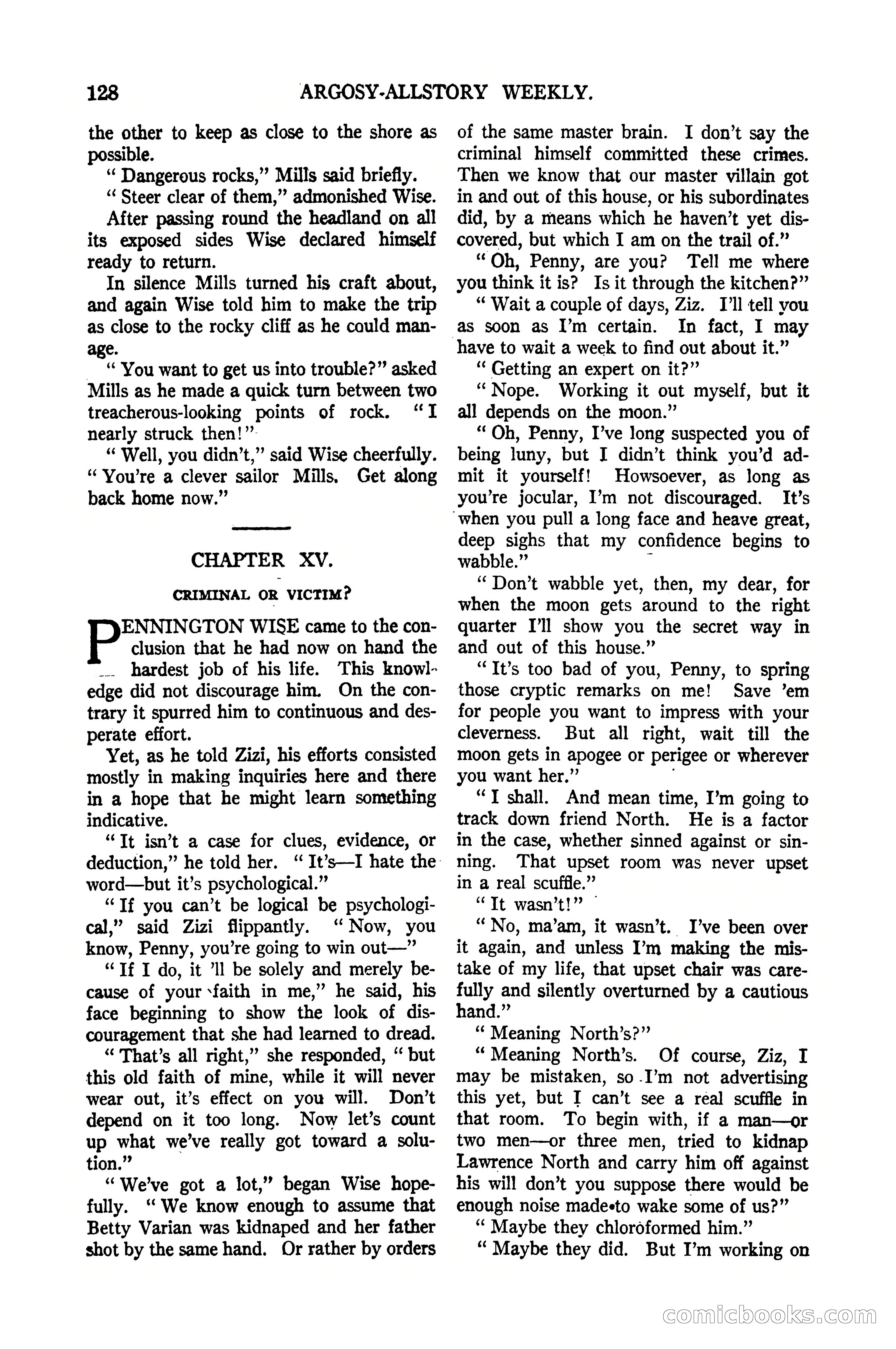 Argosy All-Story Weekly, January 21, 1922 — page 138 of 172