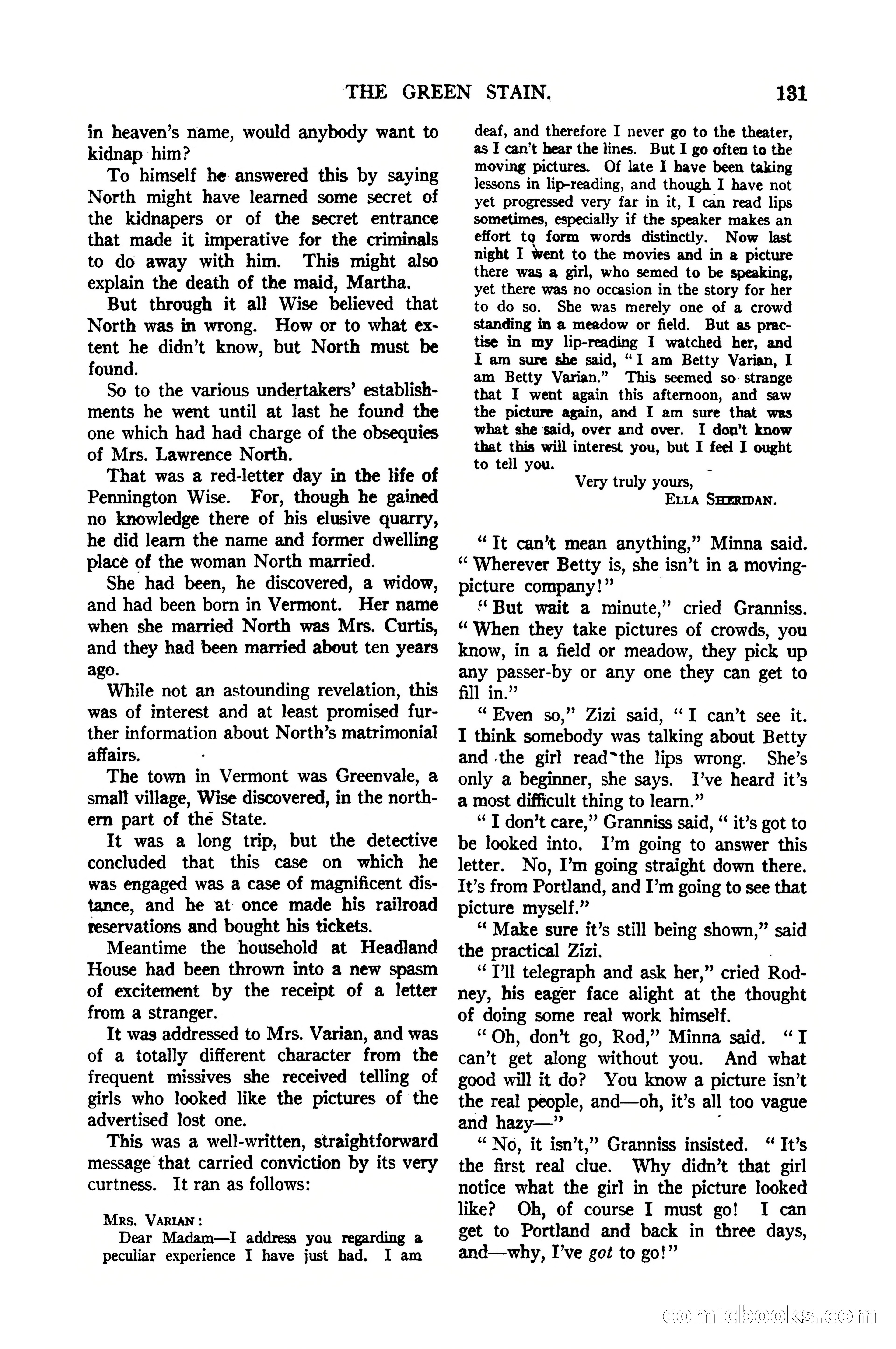 Argosy All-Story Weekly, January 21, 1922 — page 141 of 172