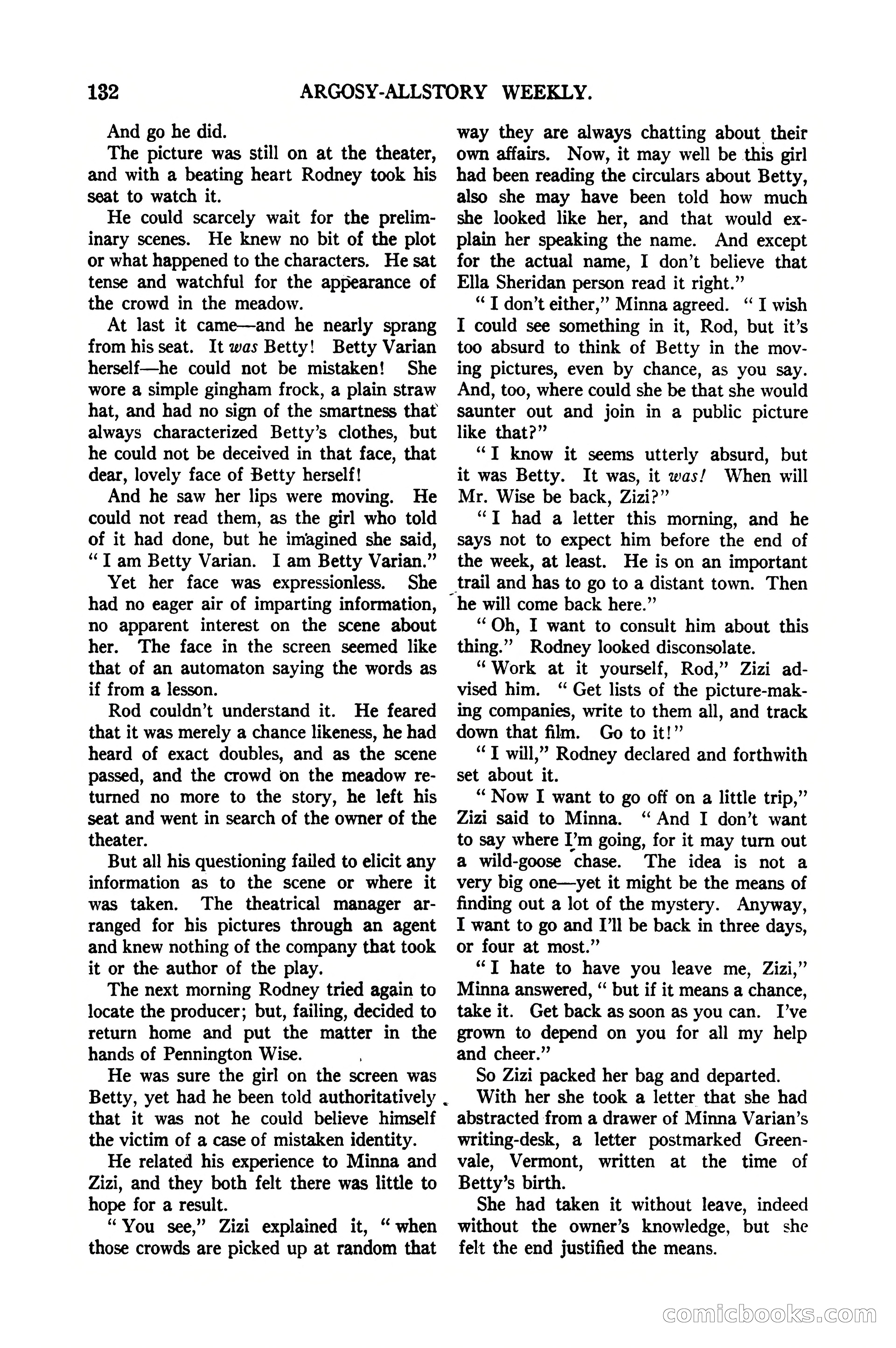 Argosy All-Story Weekly, January 21, 1922 — page 142 of 172
