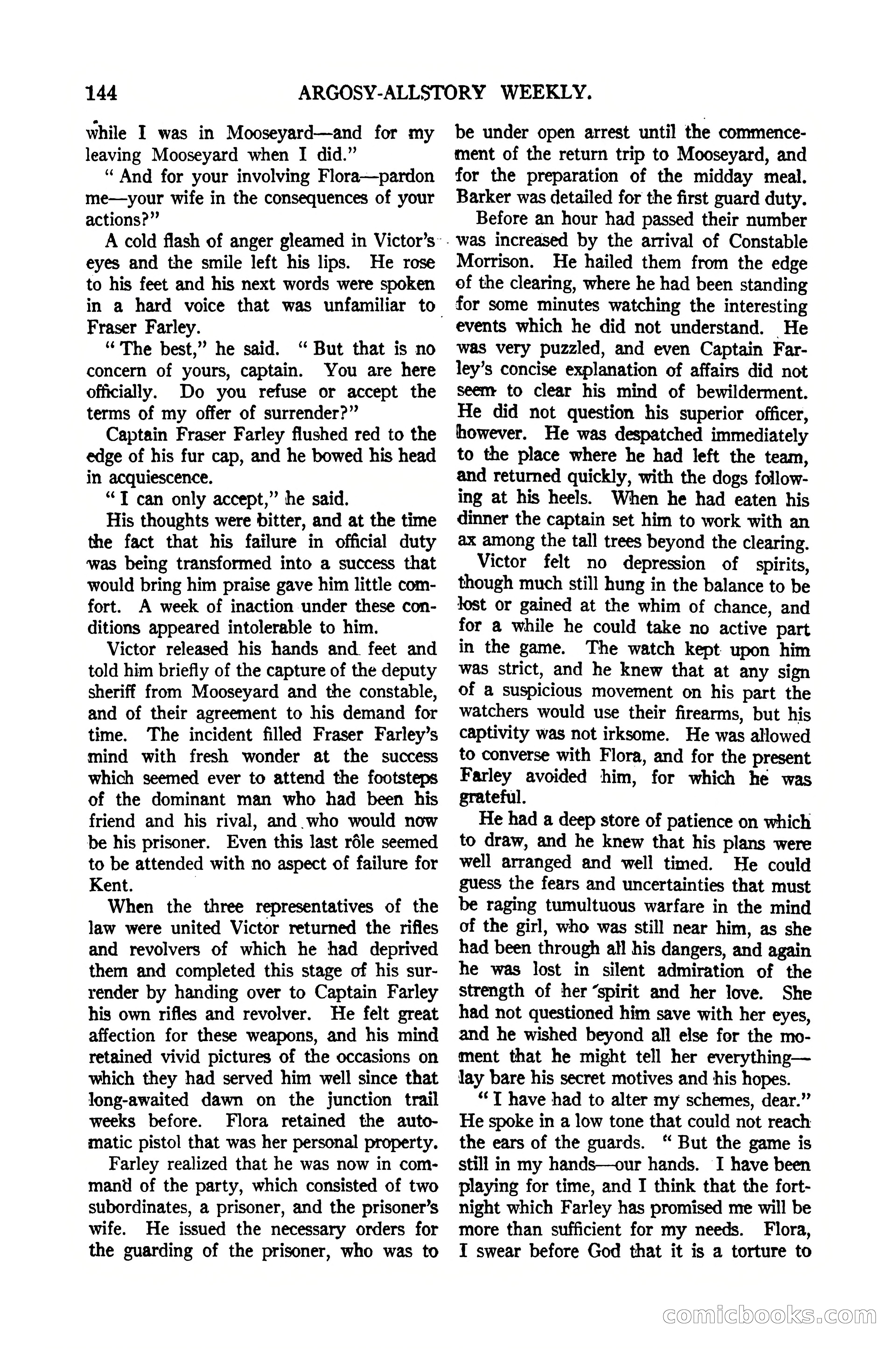 Argosy All-Story Weekly, January 21, 1922 — page 154 of 172