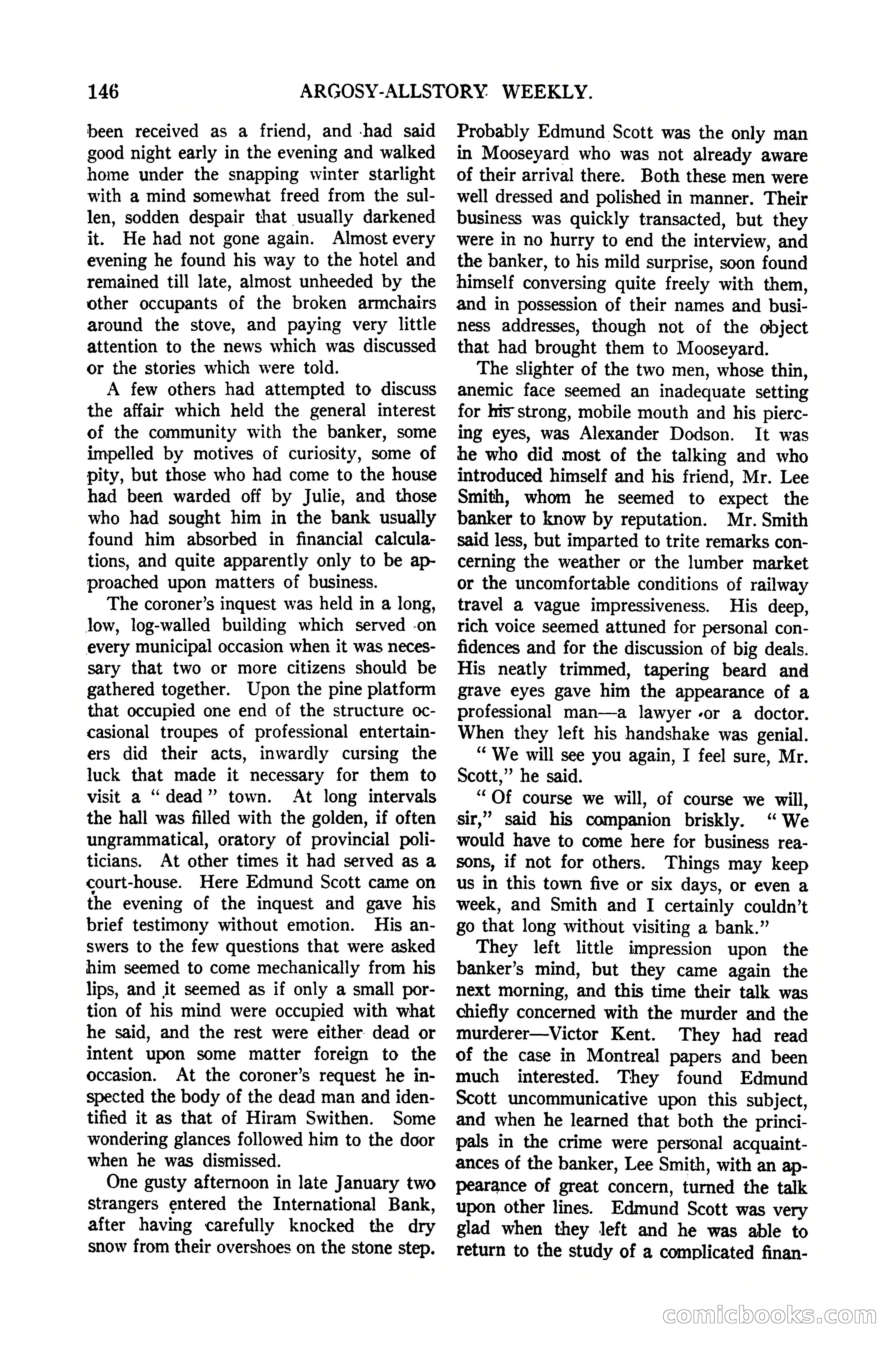 Argosy All-Story Weekly, January 21, 1922 — page 156 of 172