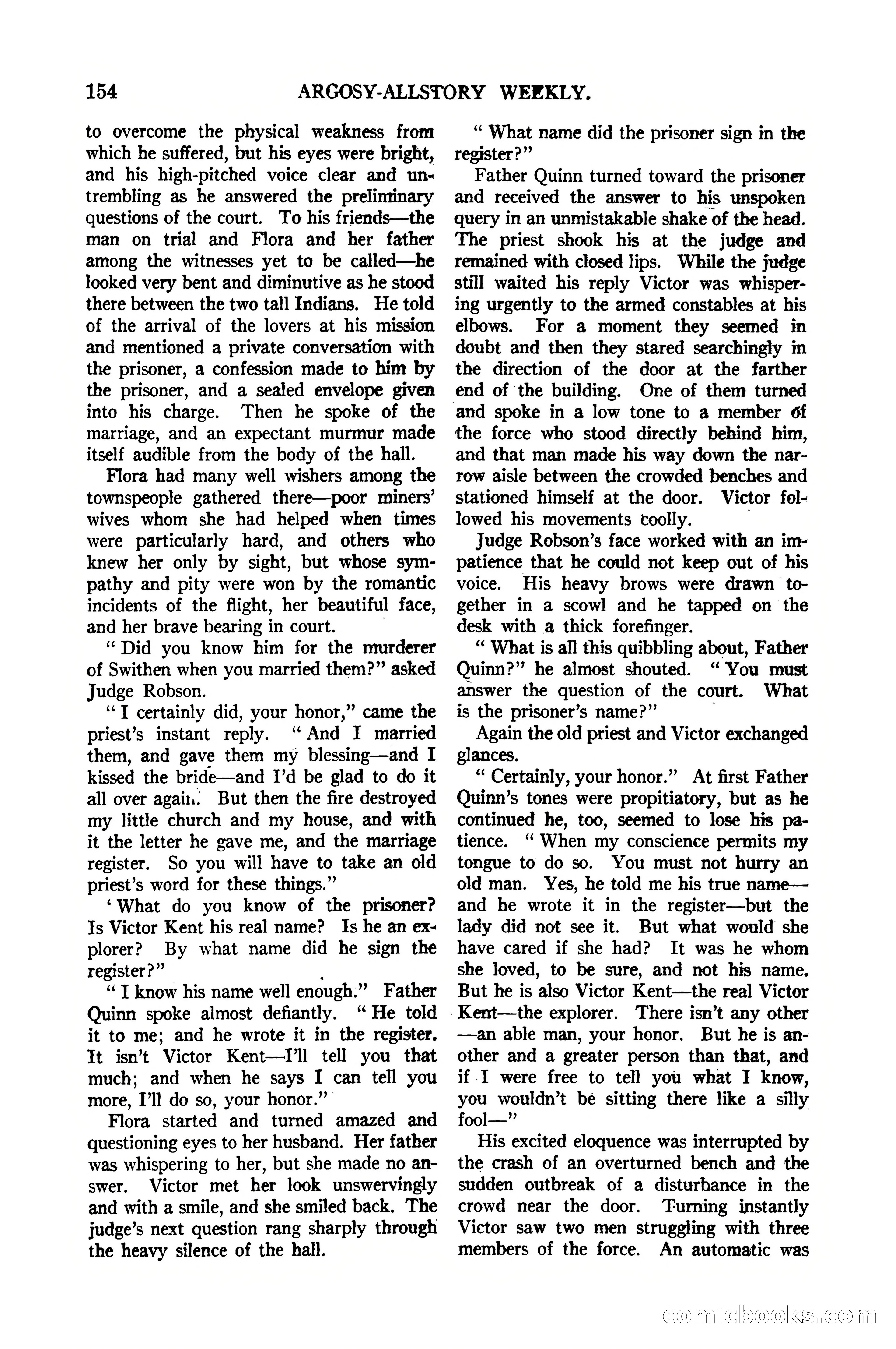 Argosy All-Story Weekly, January 21, 1922 — page 164 of 172