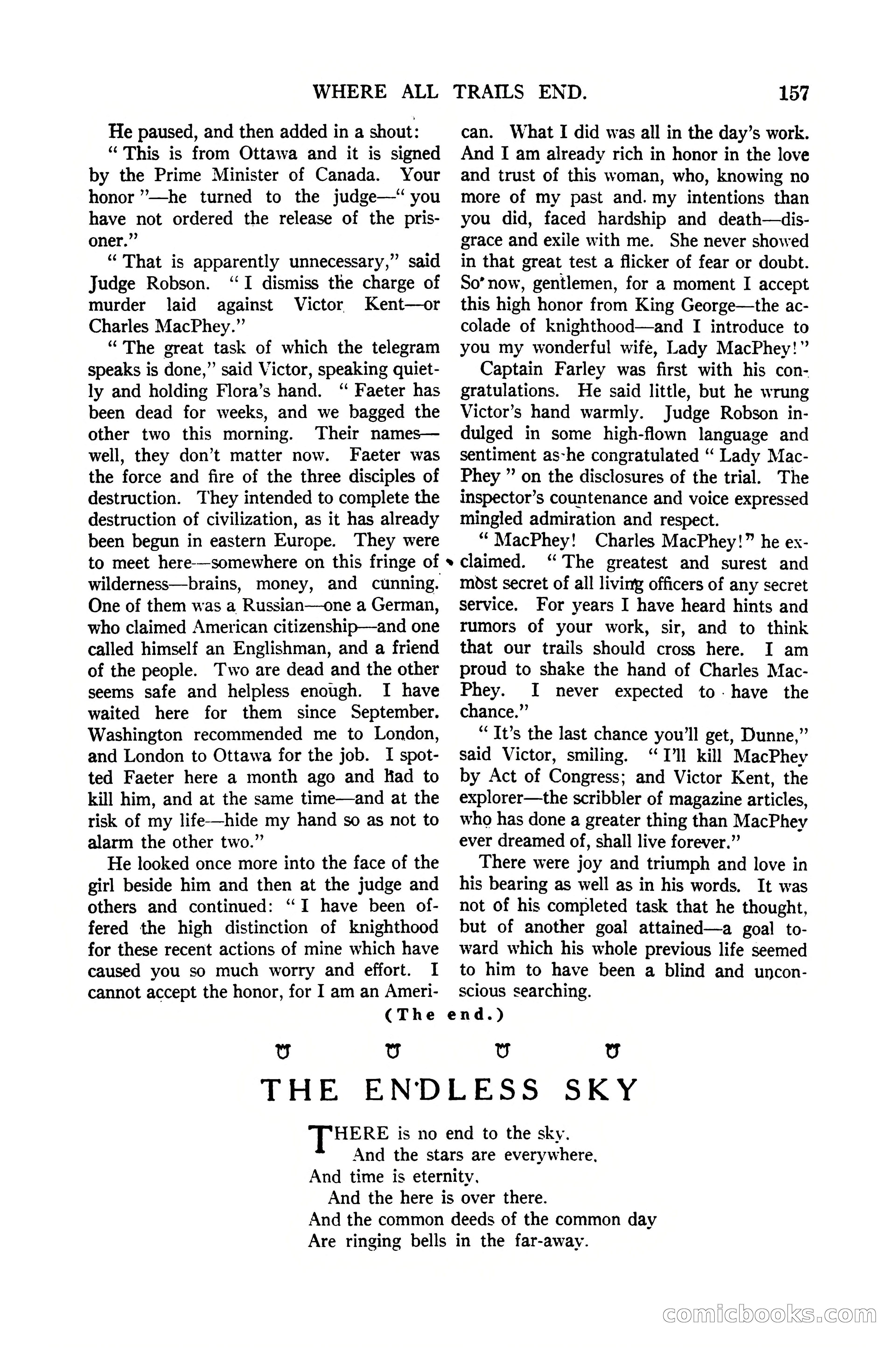 Argosy All-Story Weekly, January 21, 1922 — page 167 of 172