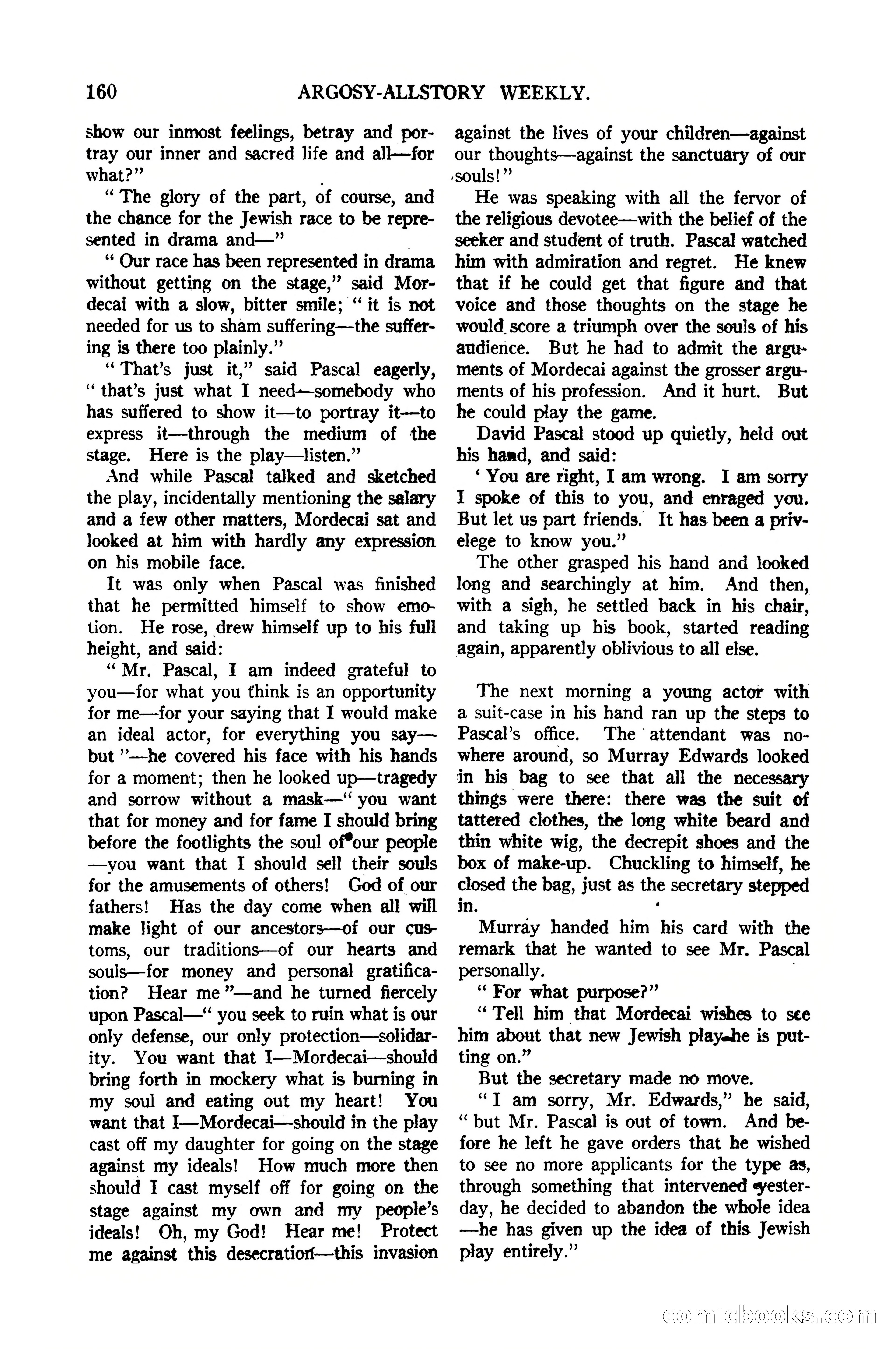 Argosy All-Story Weekly, January 21, 1922 — page 170 of 172