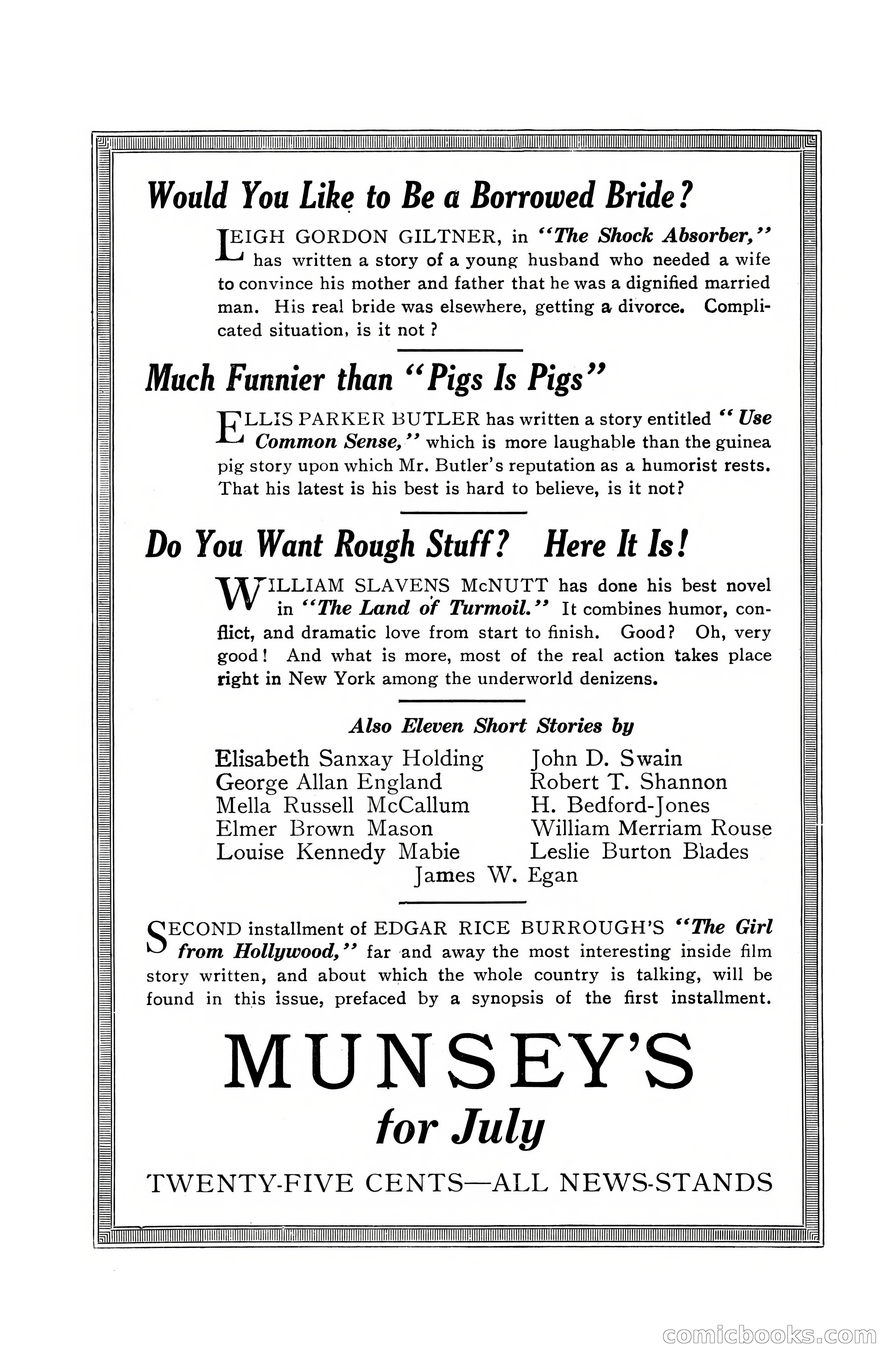 Argosy All-Story Weekly, July 1, 1922 — page 2 of 172