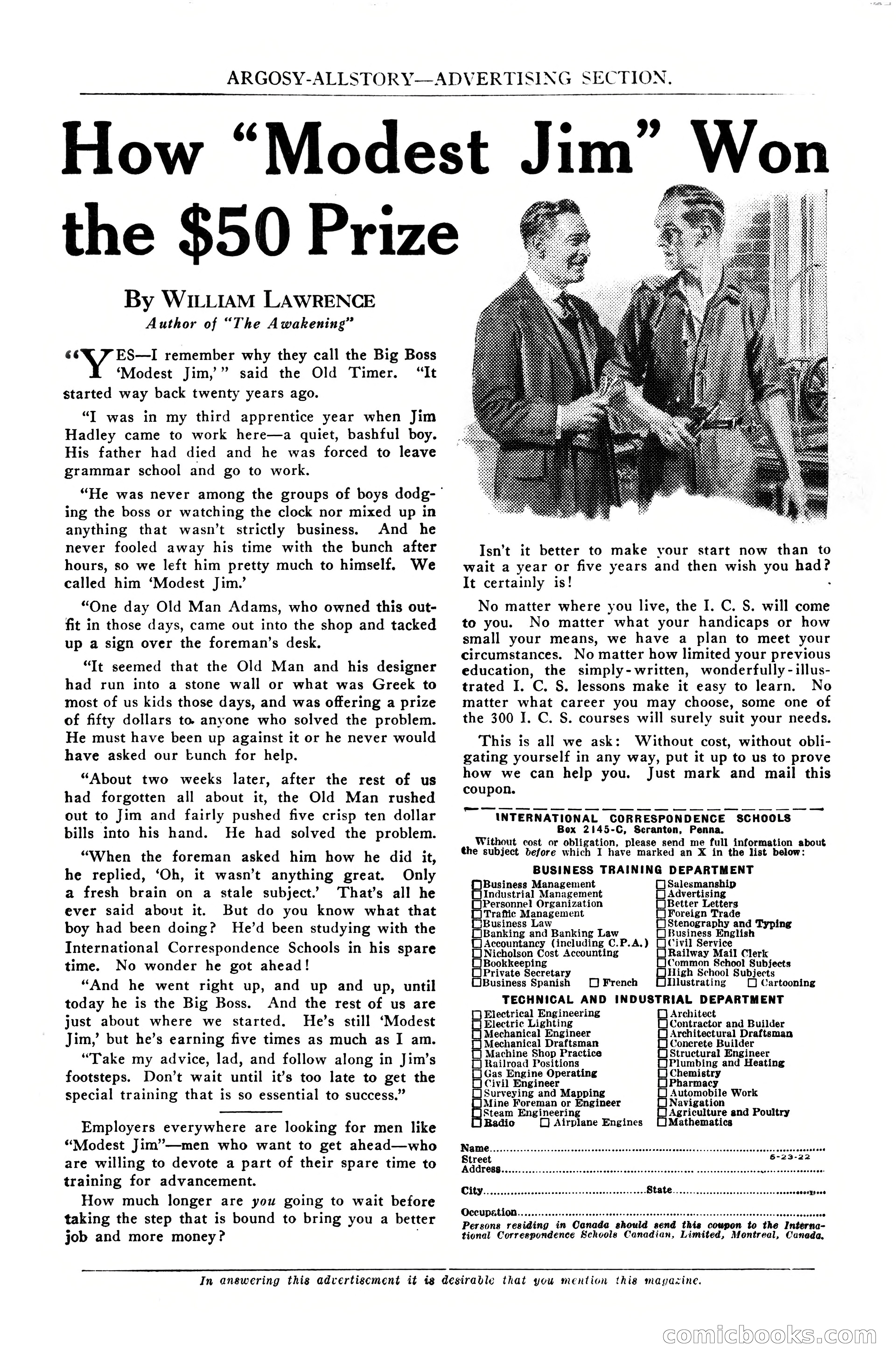 Argosy All-Story Weekly, July 1, 1922 — page 5 of 172