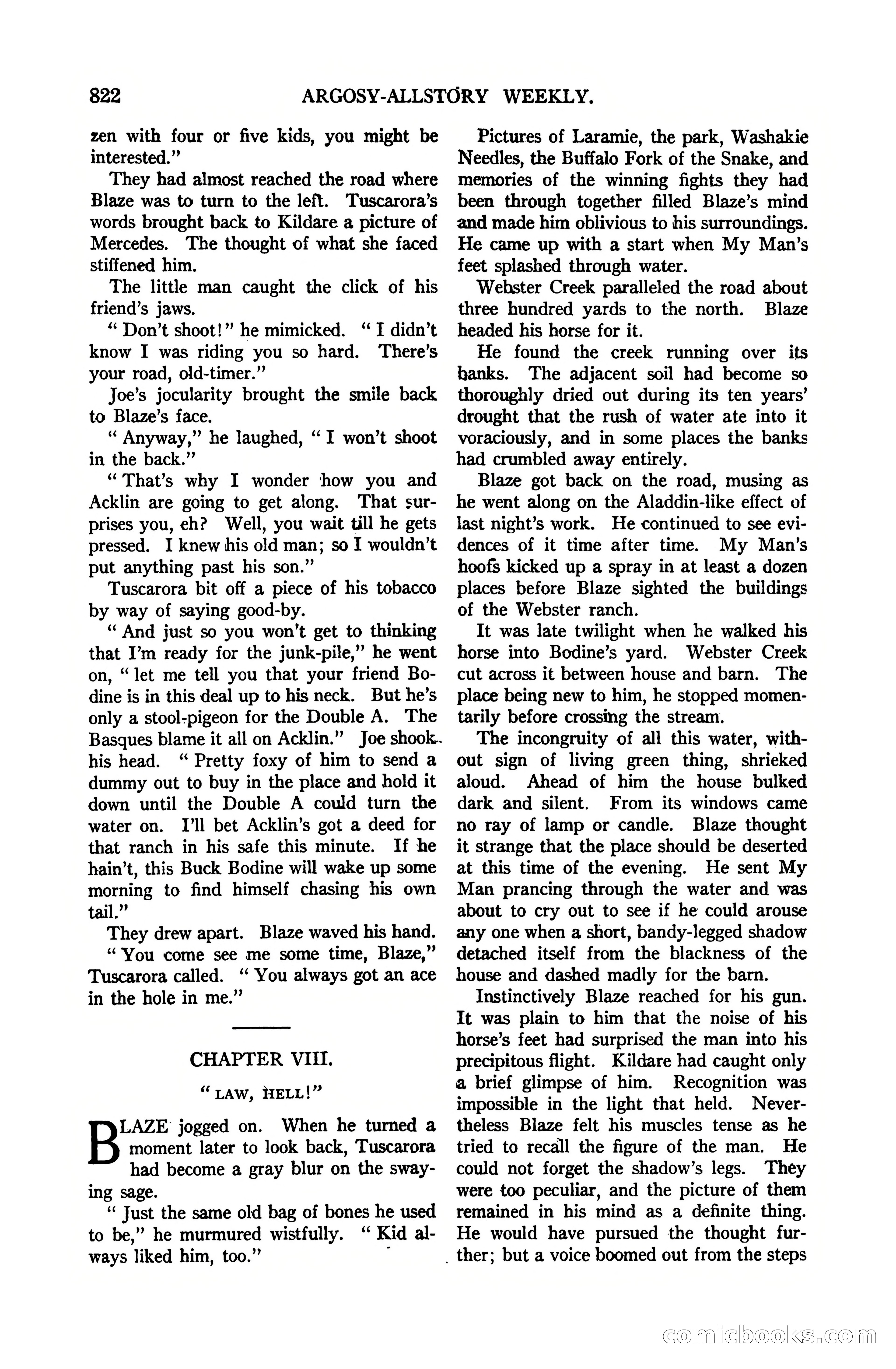 Argosy All-Story Weekly, July 1, 1922 — page 32 of 172