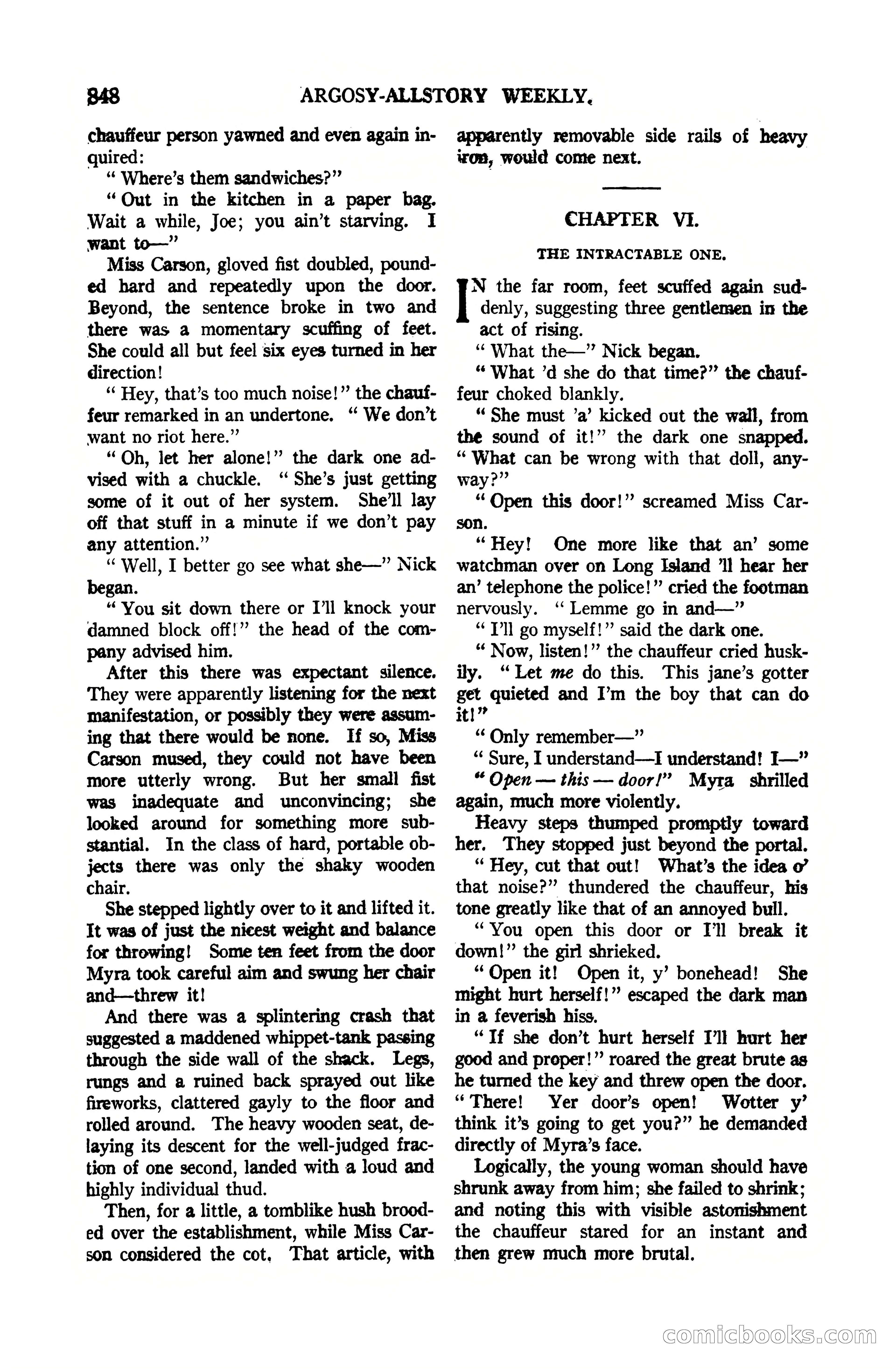 Argosy All-Story Weekly, July 1, 1922 — page 58 of 172