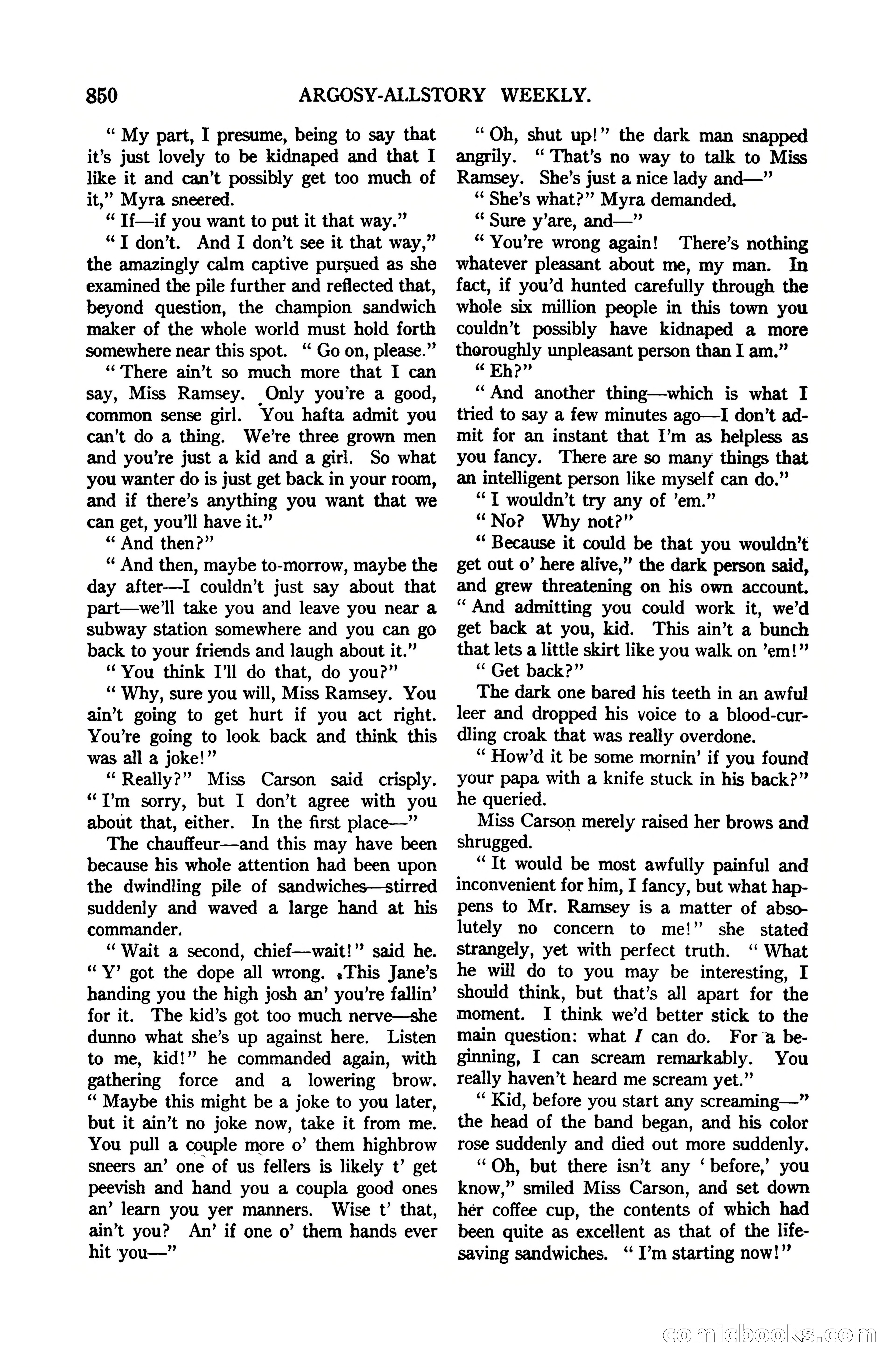 Argosy All-Story Weekly, July 1, 1922 — page 60 of 172