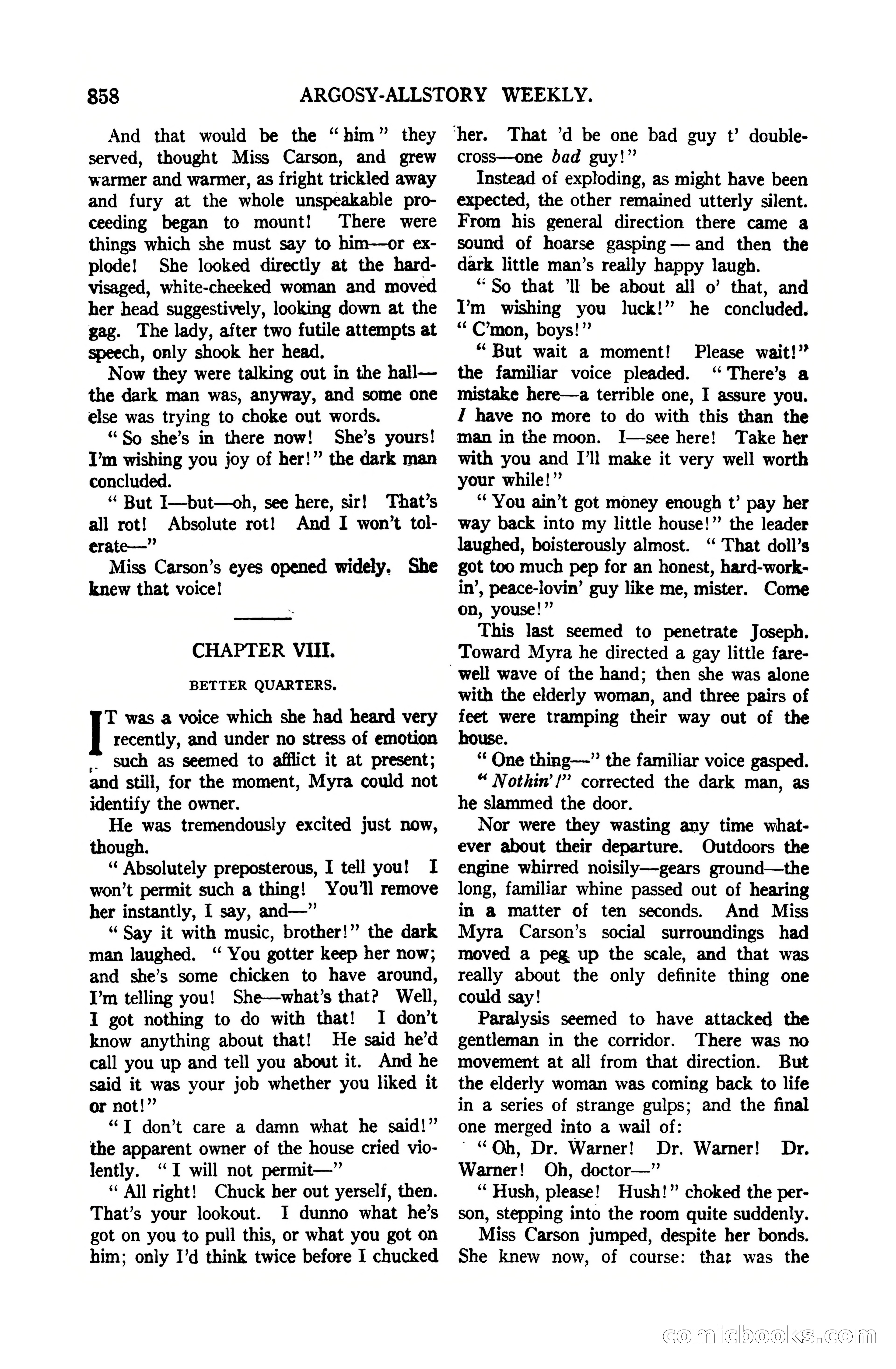 Argosy All-Story Weekly, July 1, 1922 — page 68 of 172