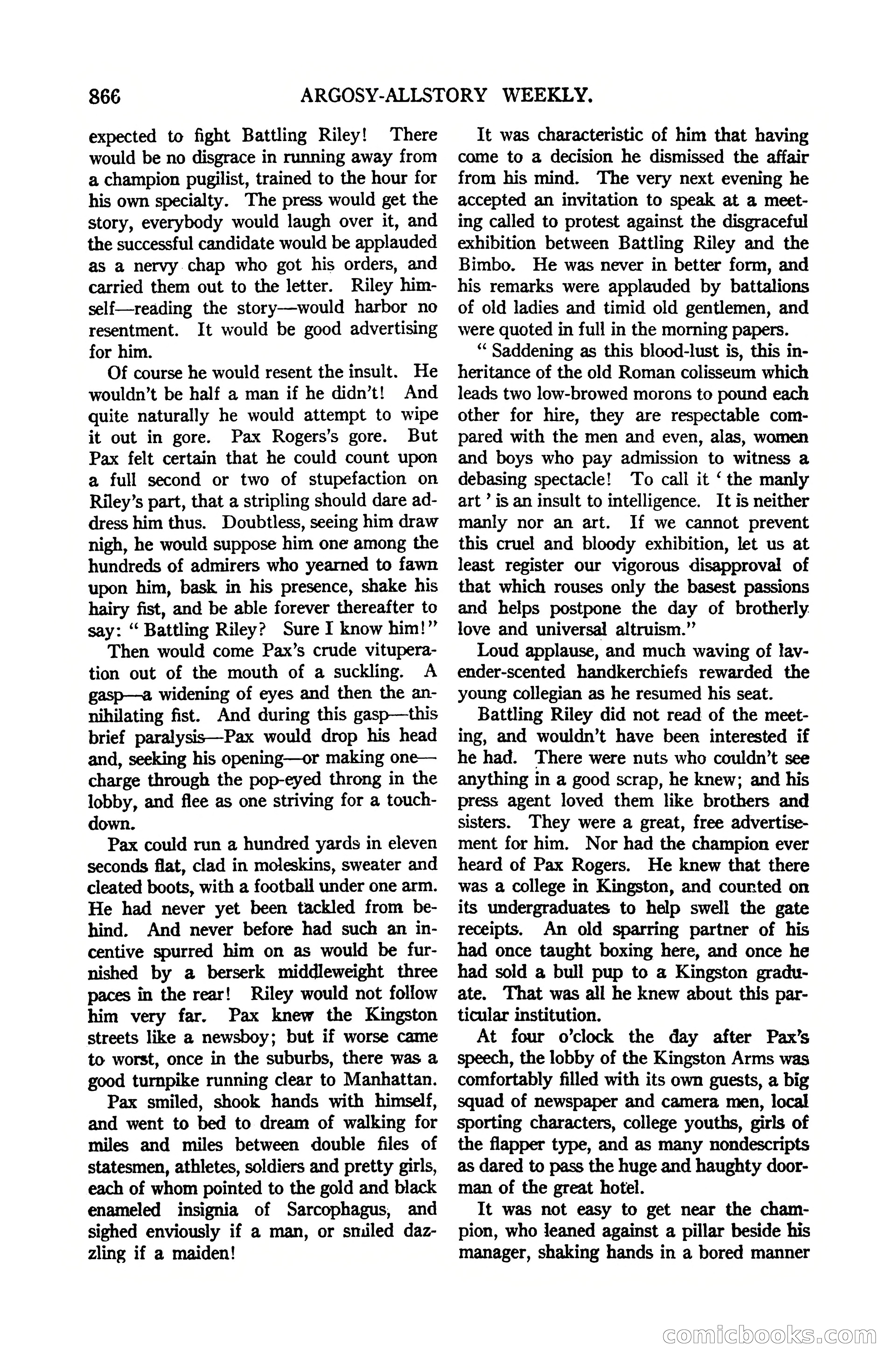 Argosy All-Story Weekly, July 1, 1922 — page 76 of 172