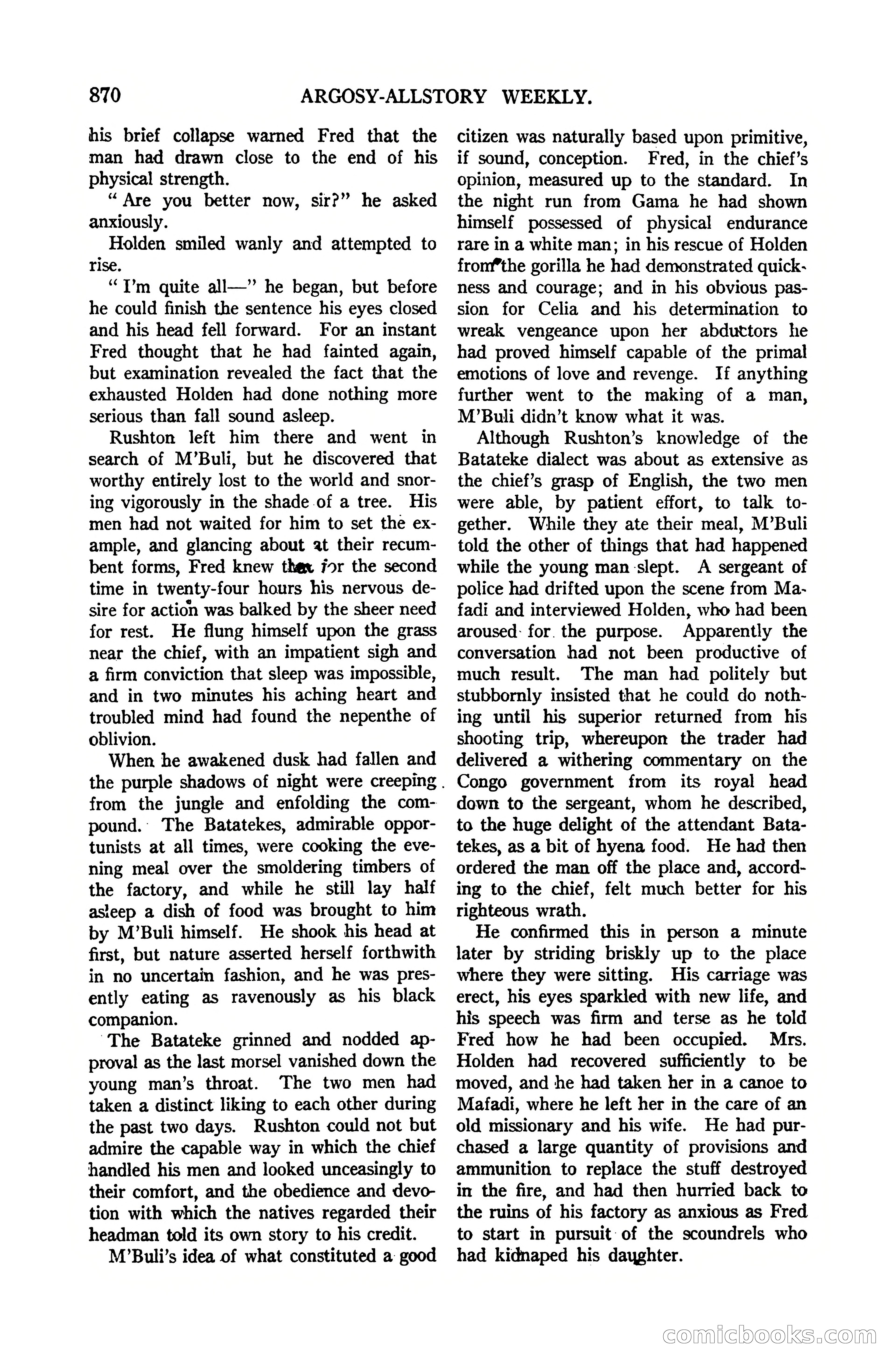 Argosy All-Story Weekly, July 1, 1922 — page 80 of 172