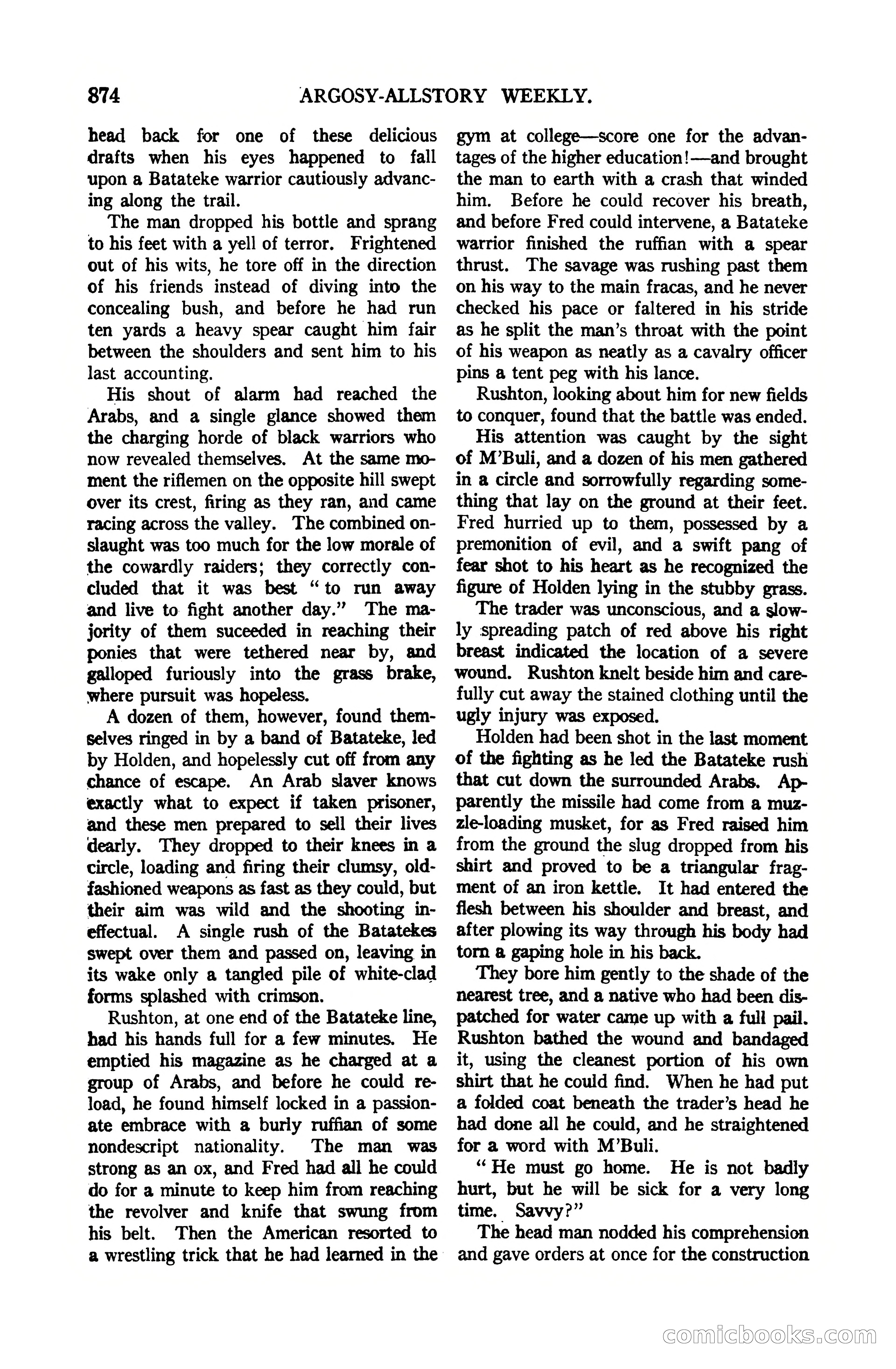 Argosy All-Story Weekly, July 1, 1922 — page 84 of 172