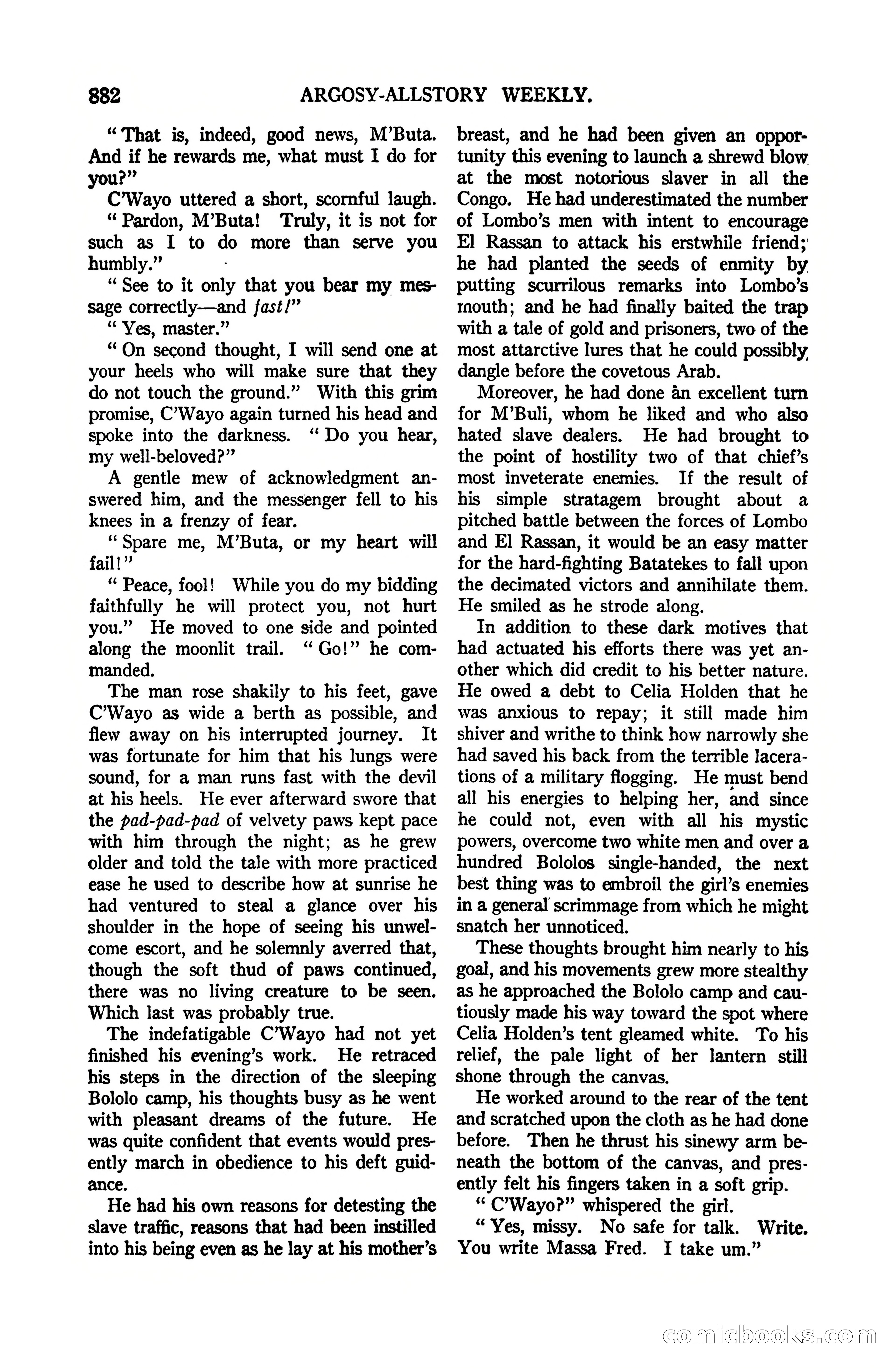 Argosy All-Story Weekly, July 1, 1922 — page 92 of 172