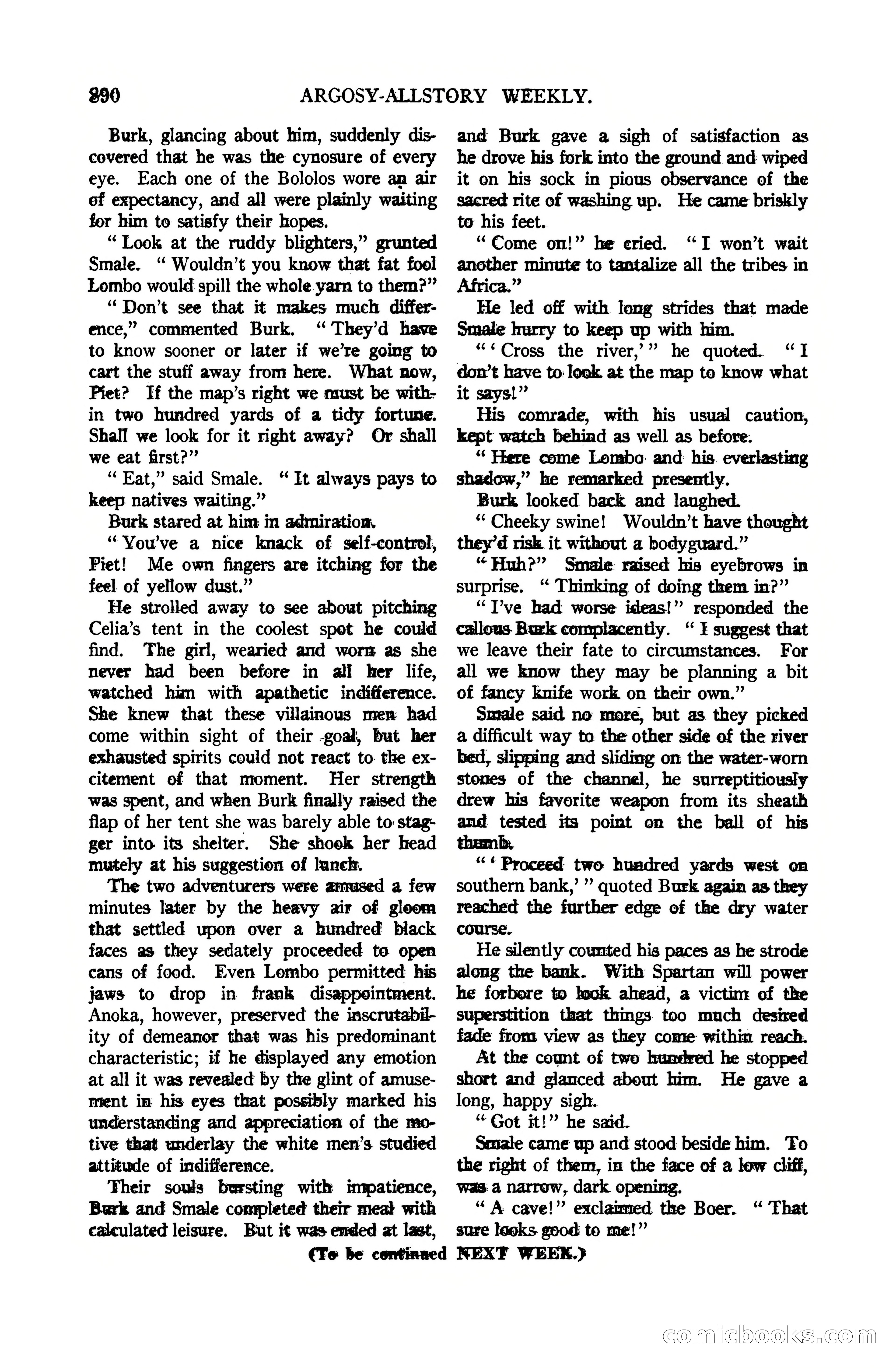 Argosy All-Story Weekly, July 1, 1922 — page 100 of 172