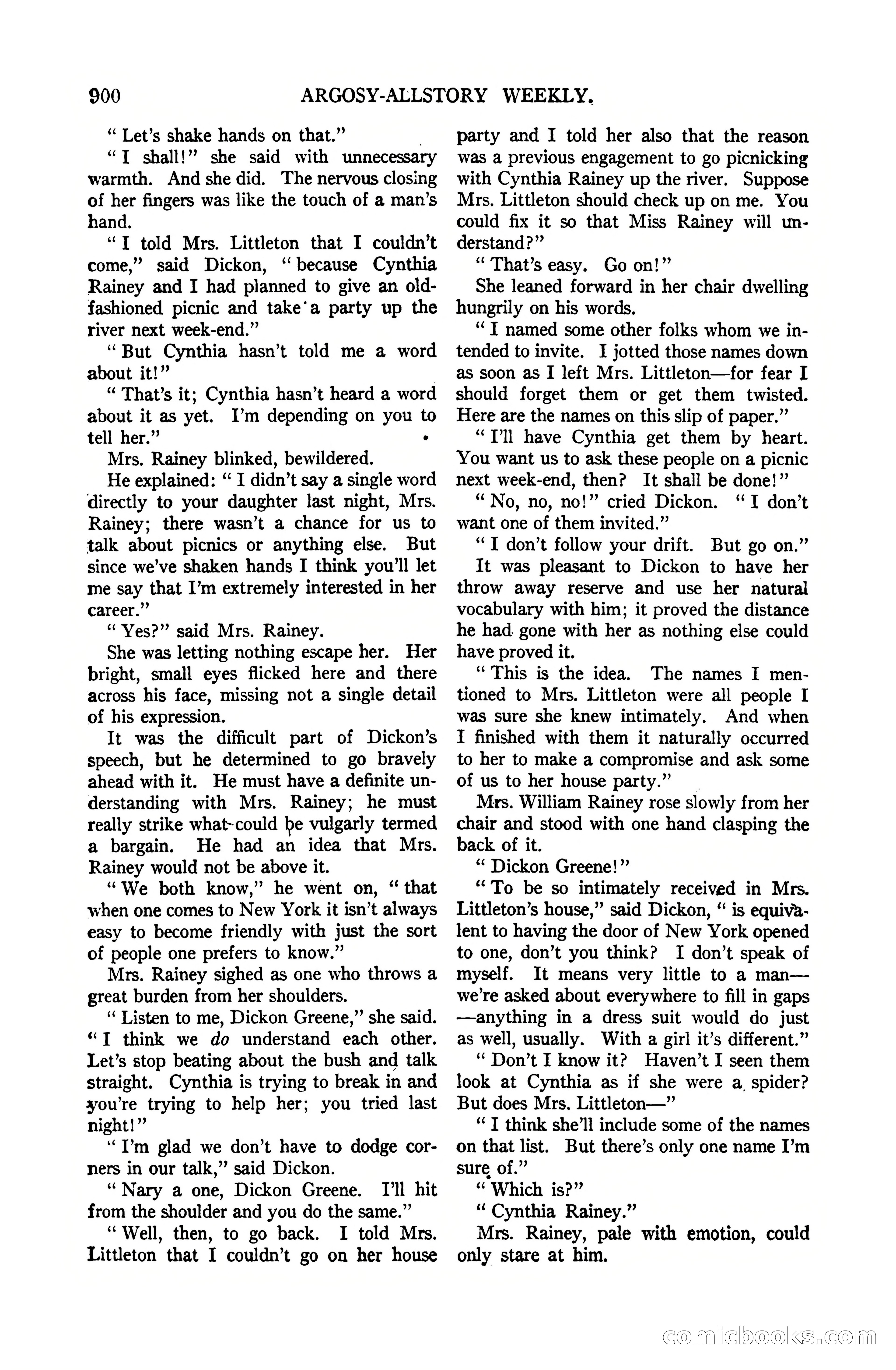 Argosy All-Story Weekly, July 1, 1922 — page 110 of 172