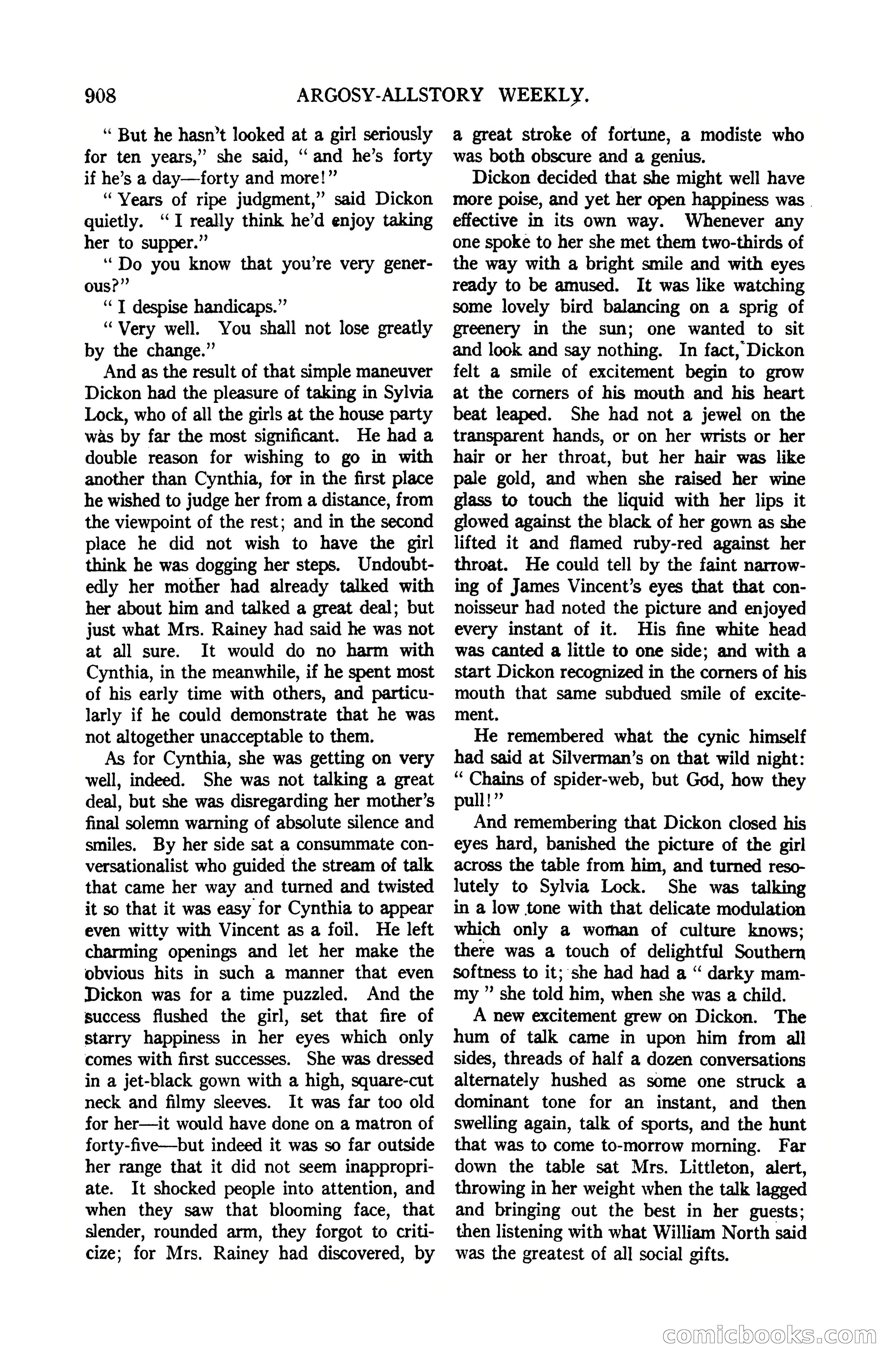 Argosy All-Story Weekly, July 1, 1922 — page 118 of 172