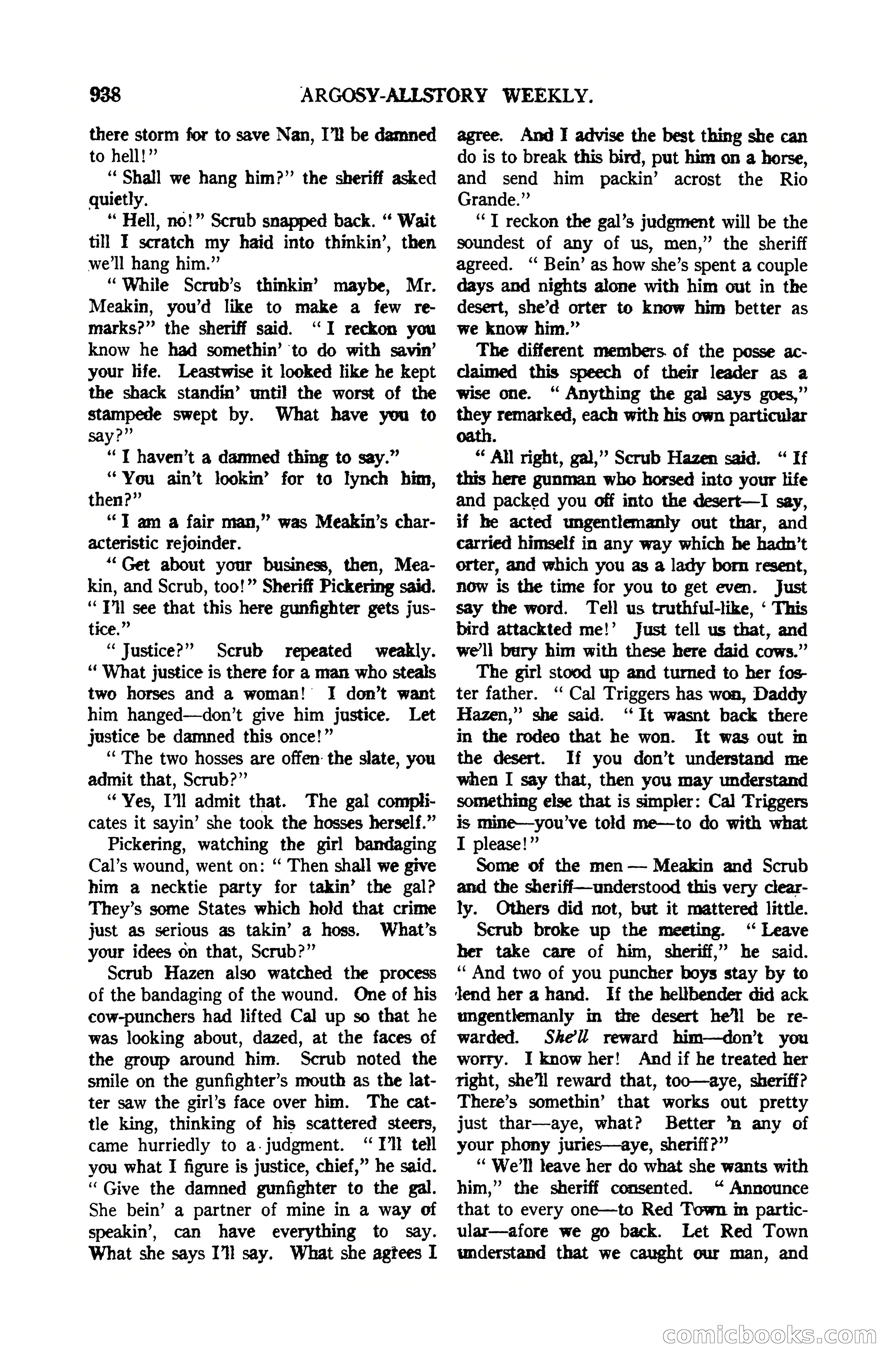 Argosy All-Story Weekly, July 1, 1922 — page 148 of 172
