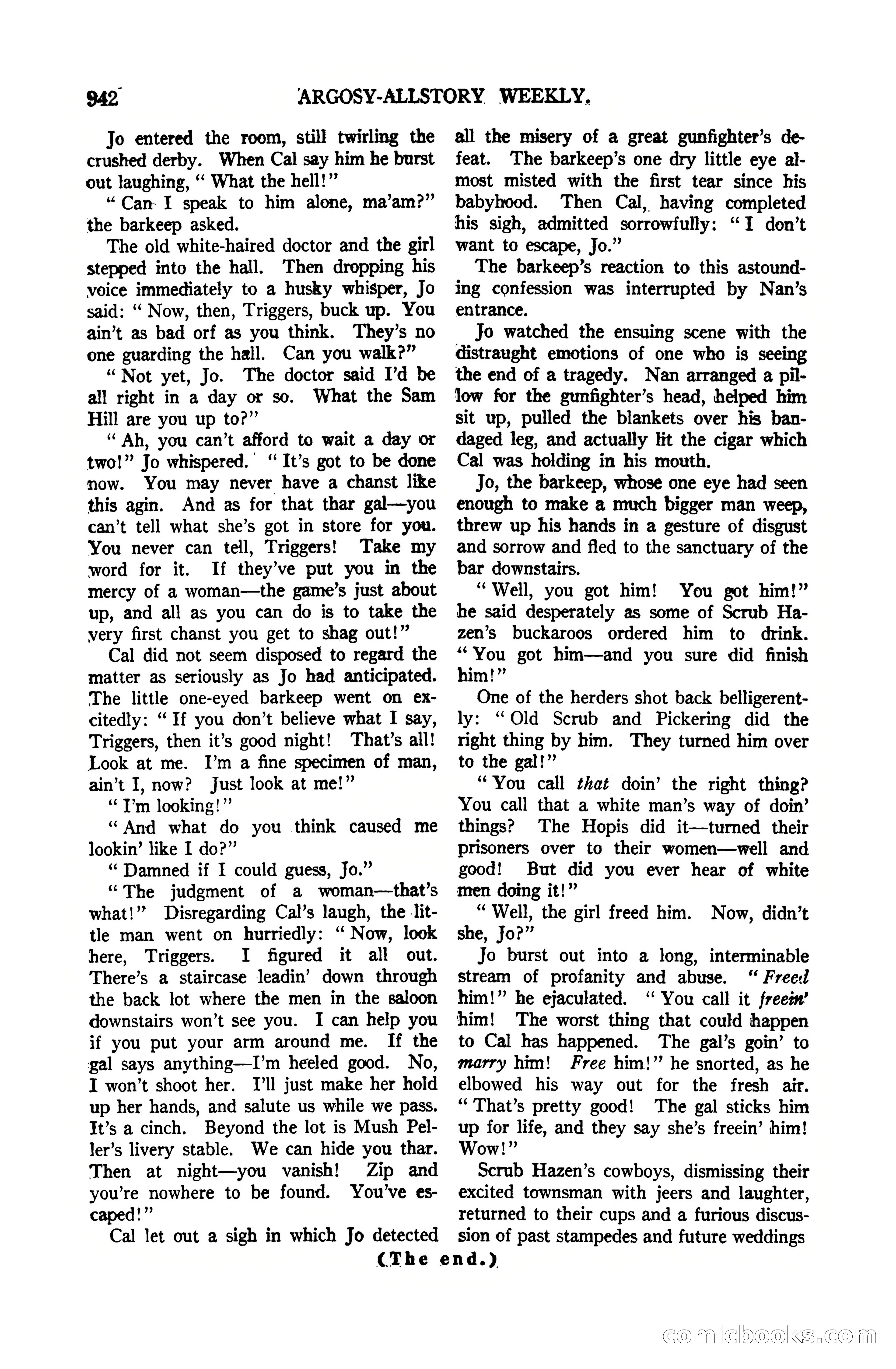 Argosy All-Story Weekly, July 1, 1922 — page 152 of 172