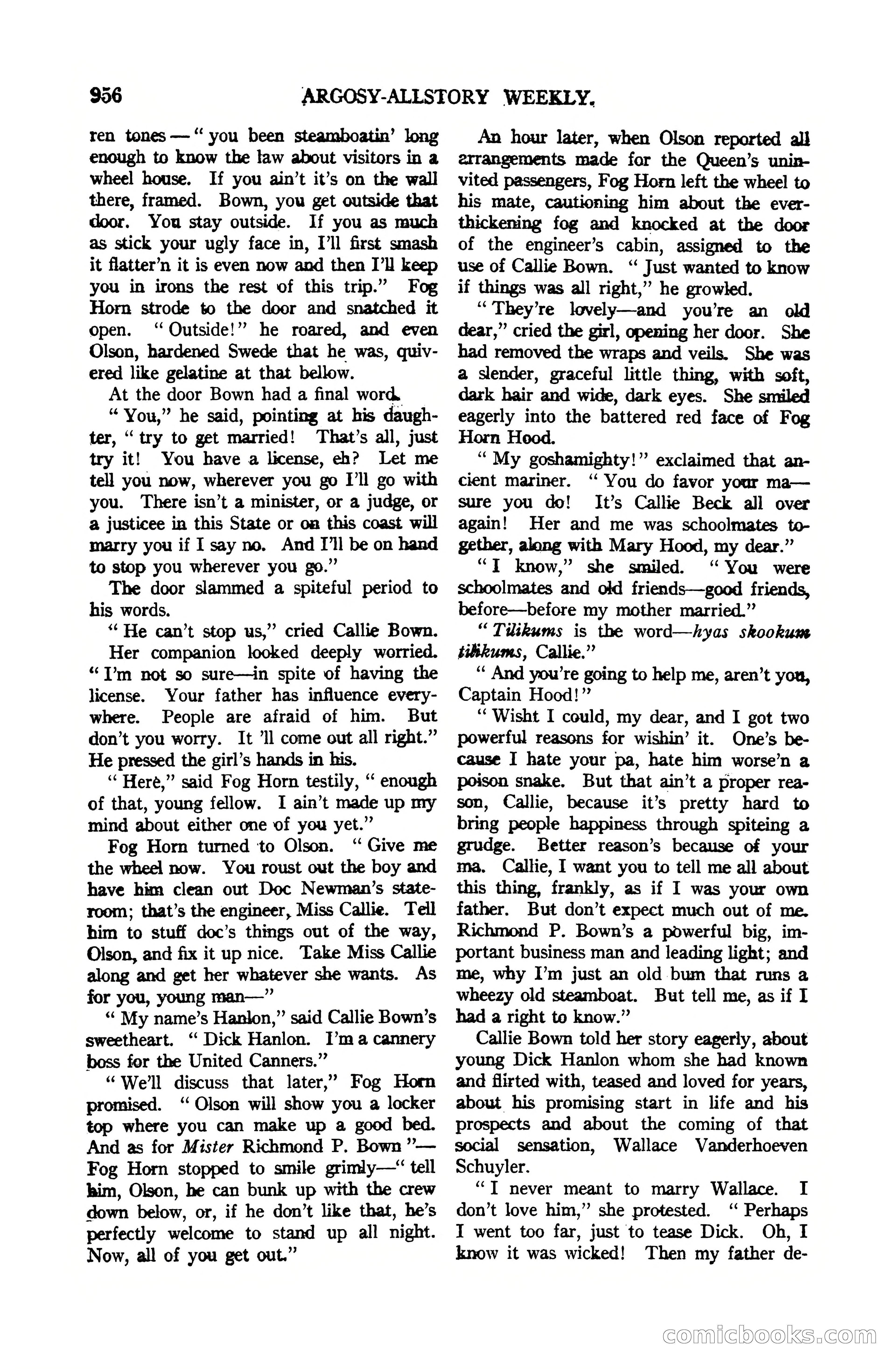 Argosy All-Story Weekly, July 1, 1922 — page 166 of 172