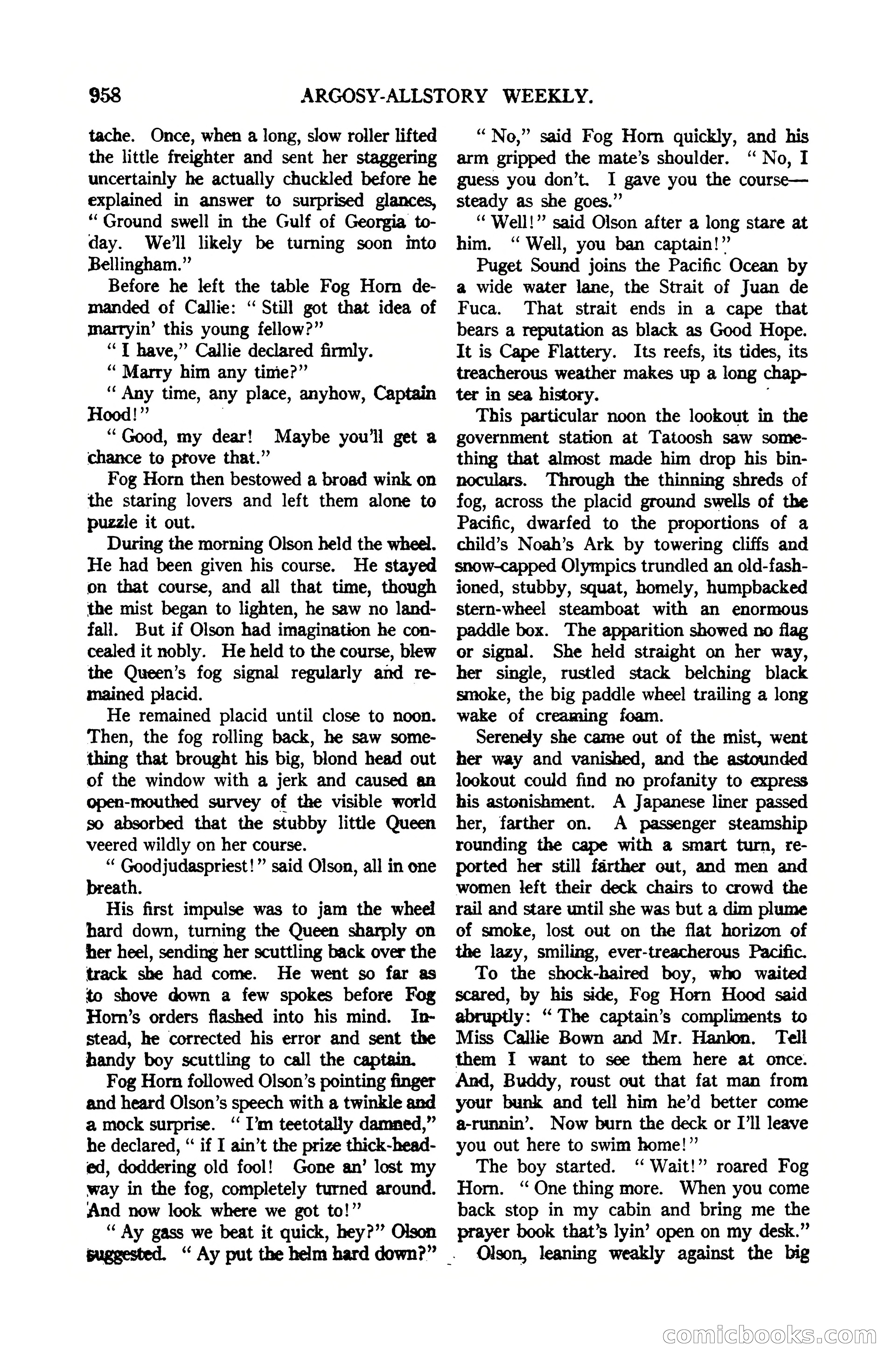 Argosy All-Story Weekly, July 1, 1922 — page 168 of 172