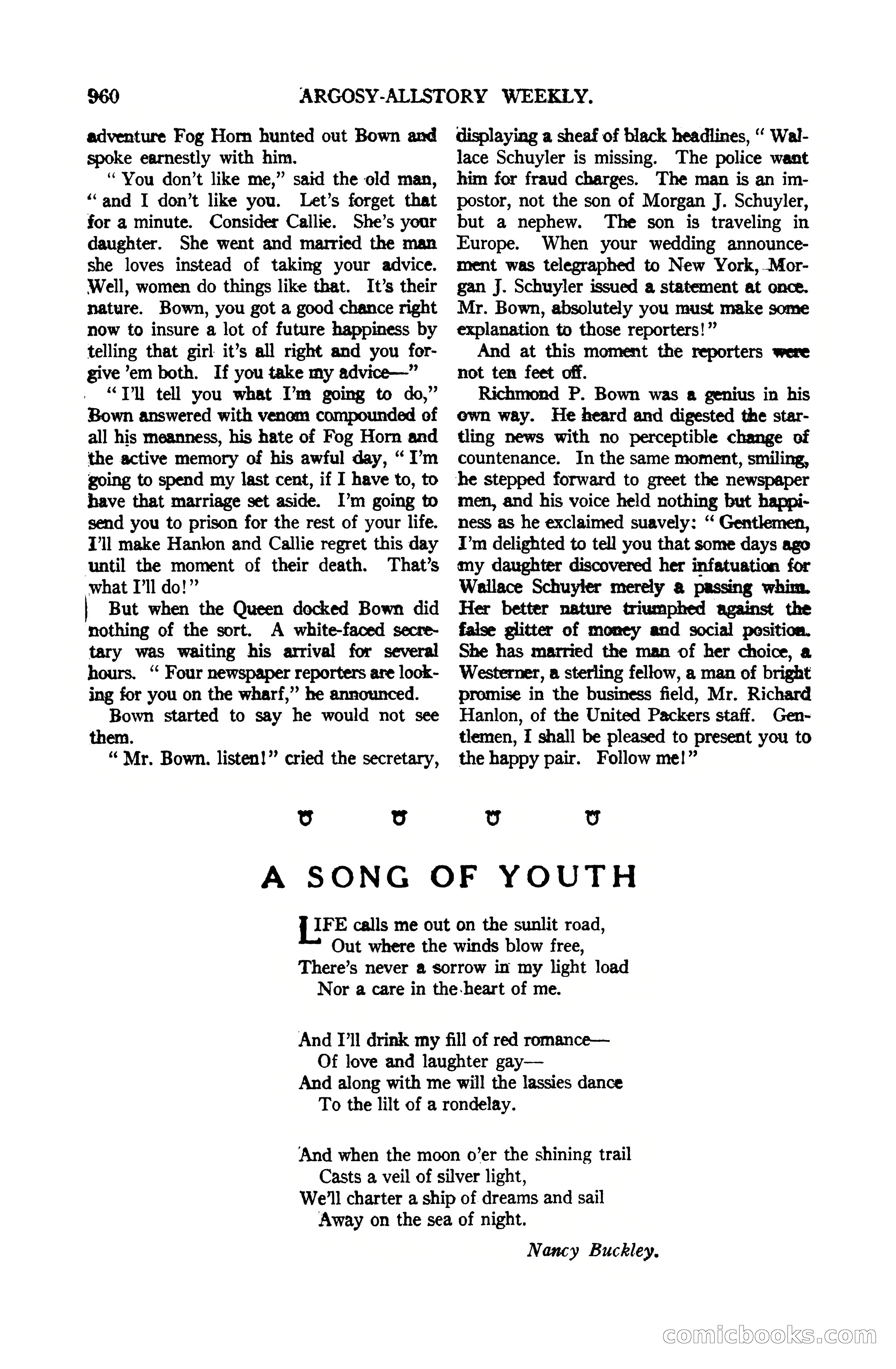 Argosy All-Story Weekly, July 1, 1922 — page 170 of 172