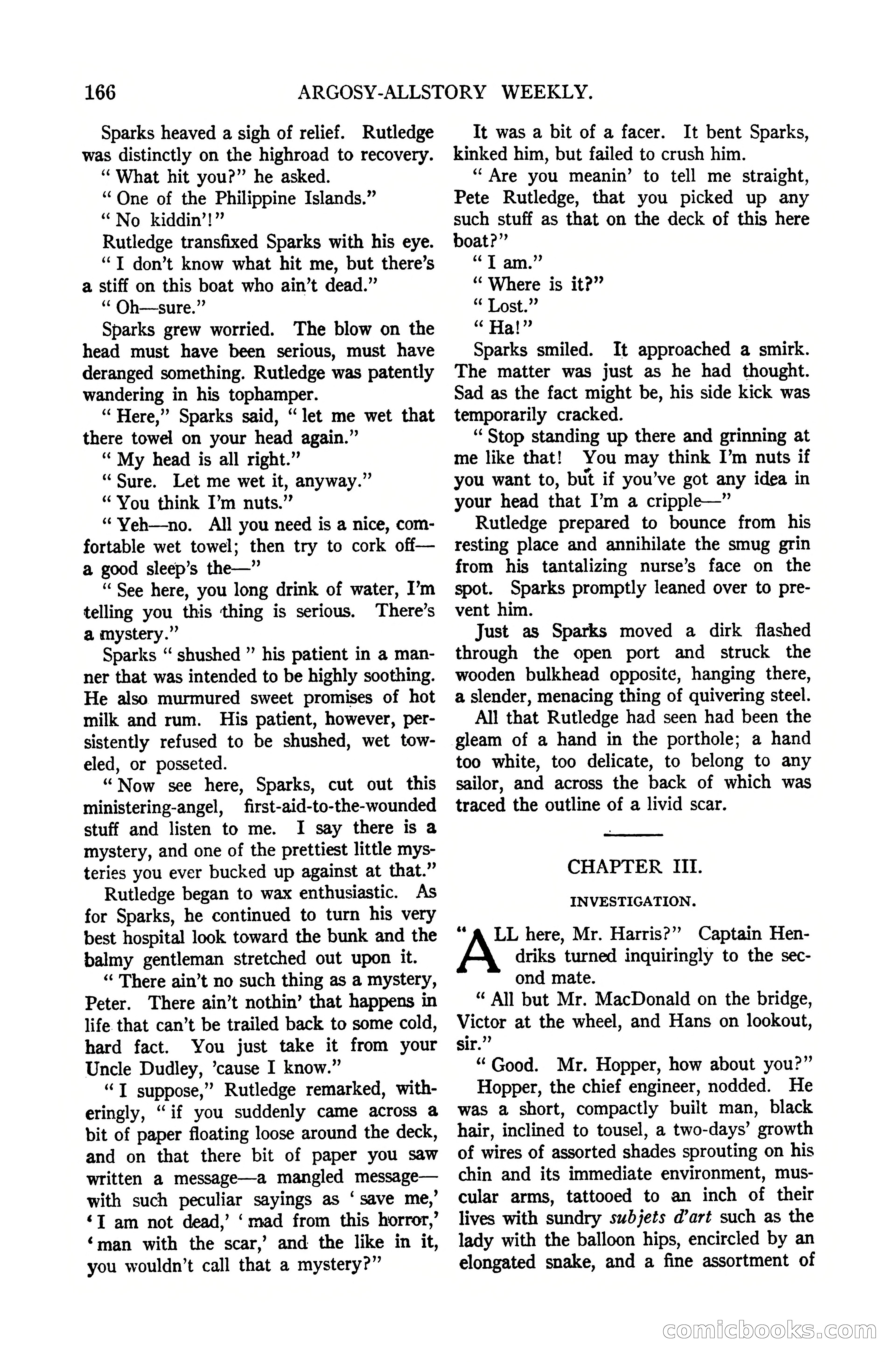 Argosy All-Story Weekly, October 7, 1922 — page 20 of 185