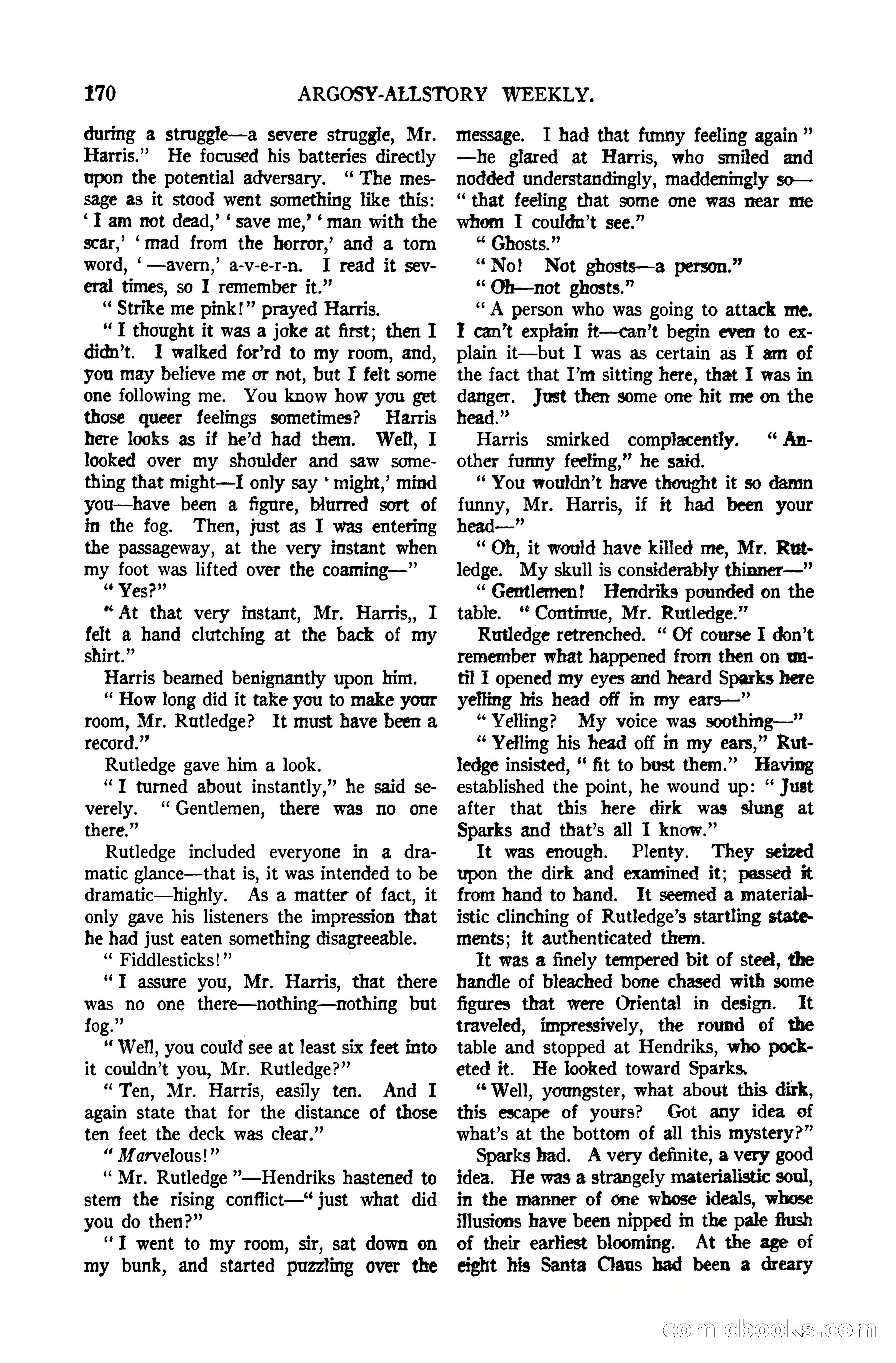 Argosy All-Story Weekly, October 7, 1922 — page 24 of 185