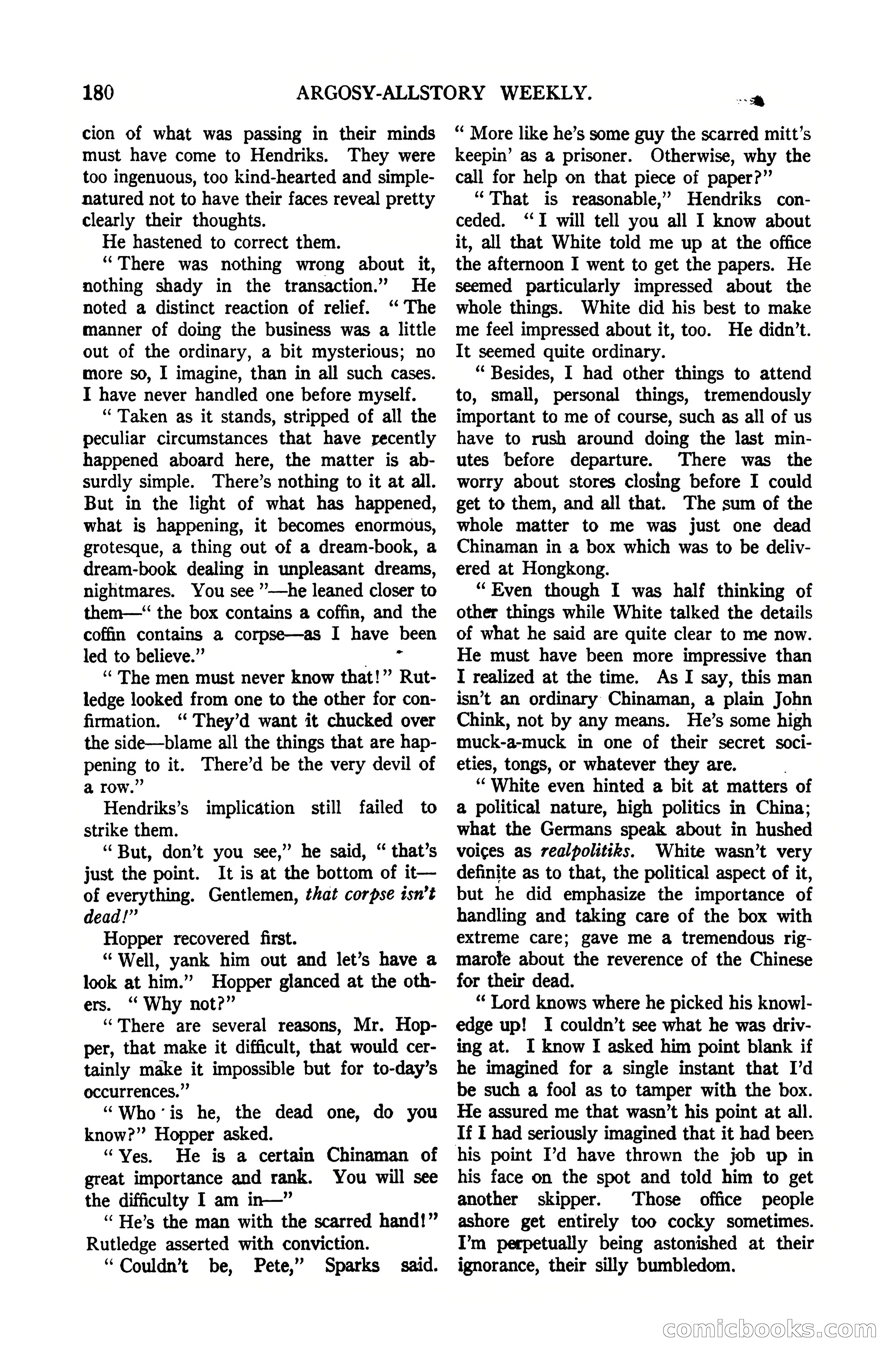 Argosy All-Story Weekly, October 7, 1922 — page 34 of 185
