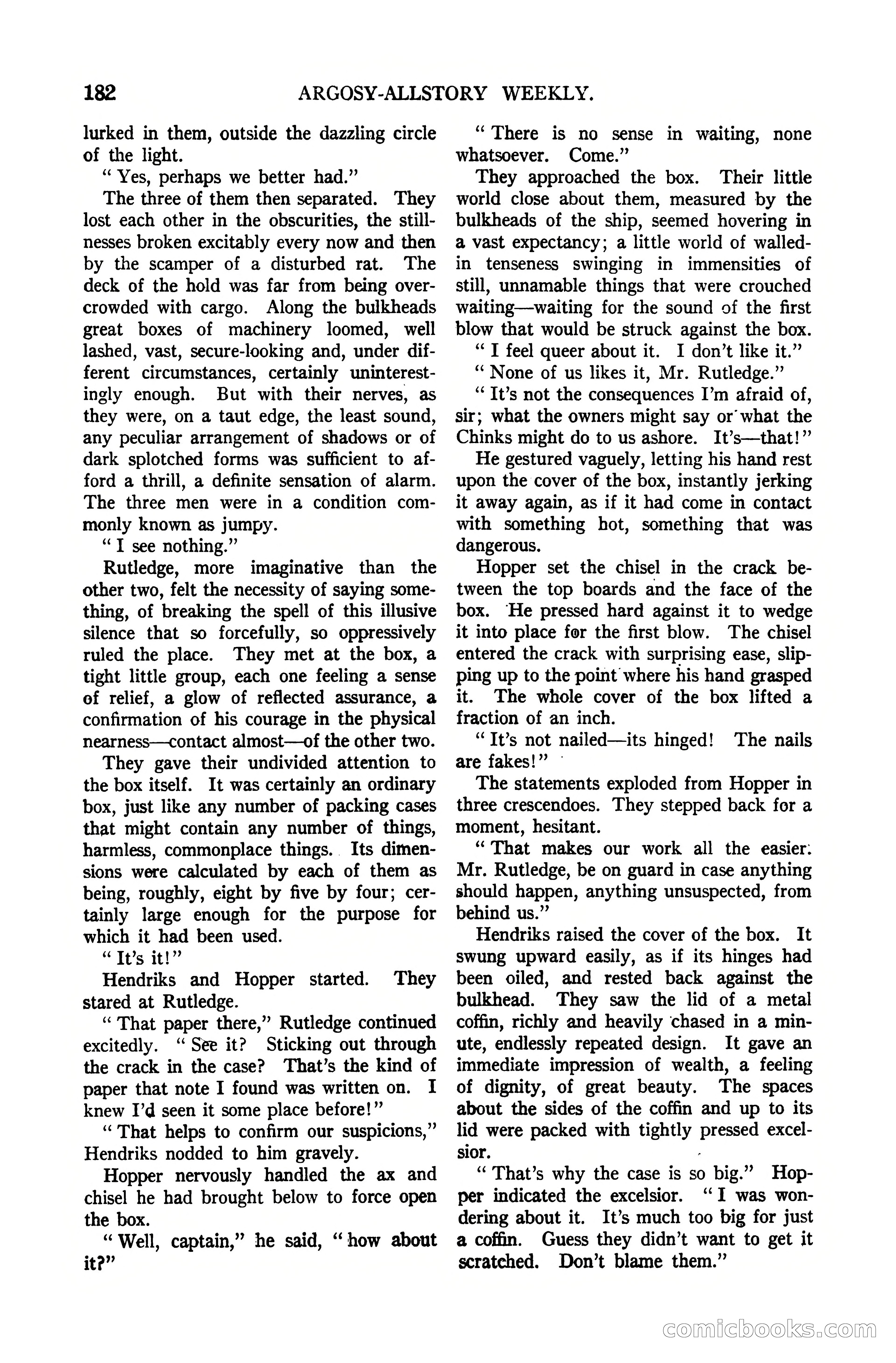 Argosy All-Story Weekly, October 7, 1922 — page 36 of 185