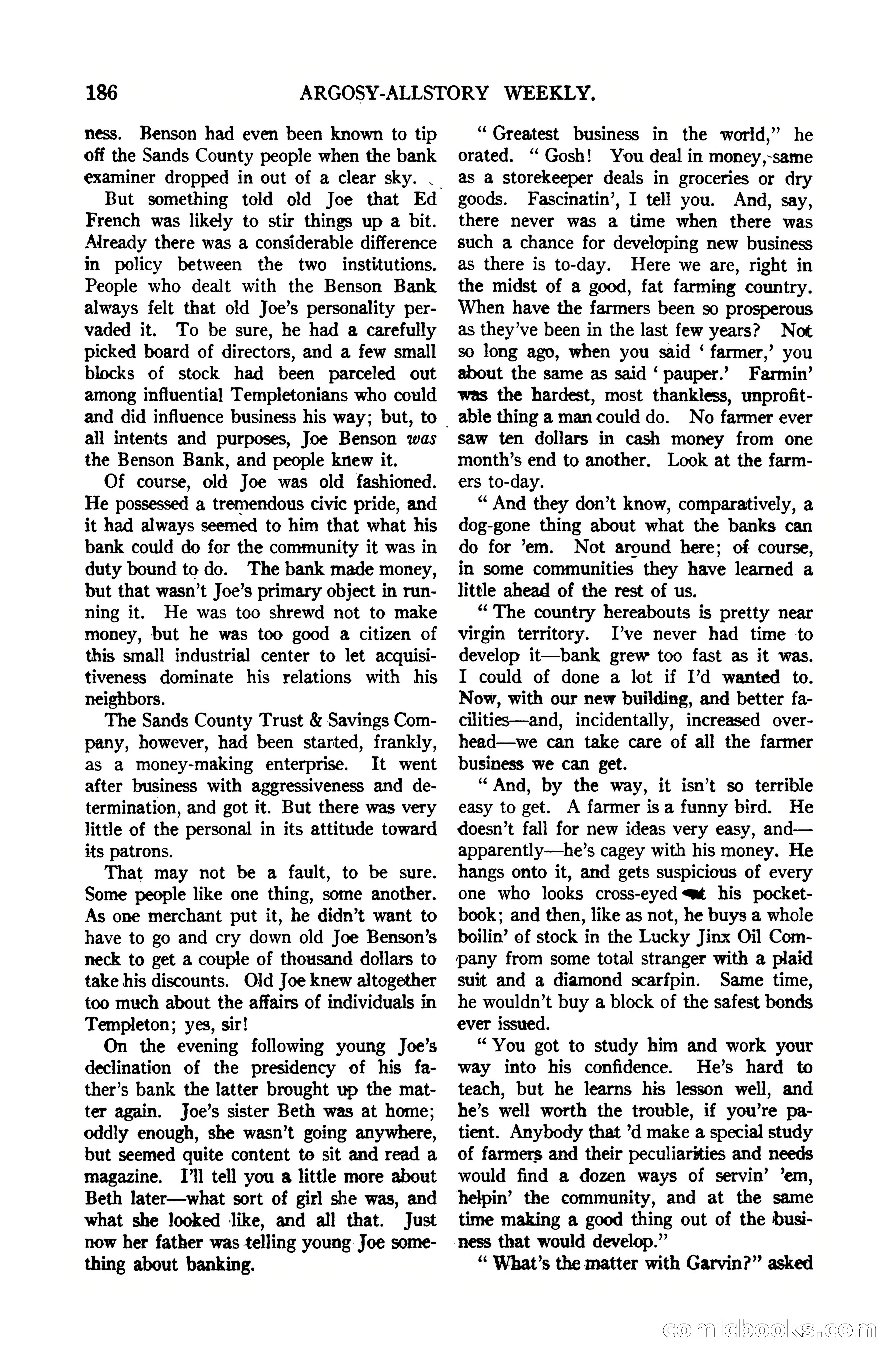Argosy All-Story Weekly, October 7, 1922 — page 40 of 185