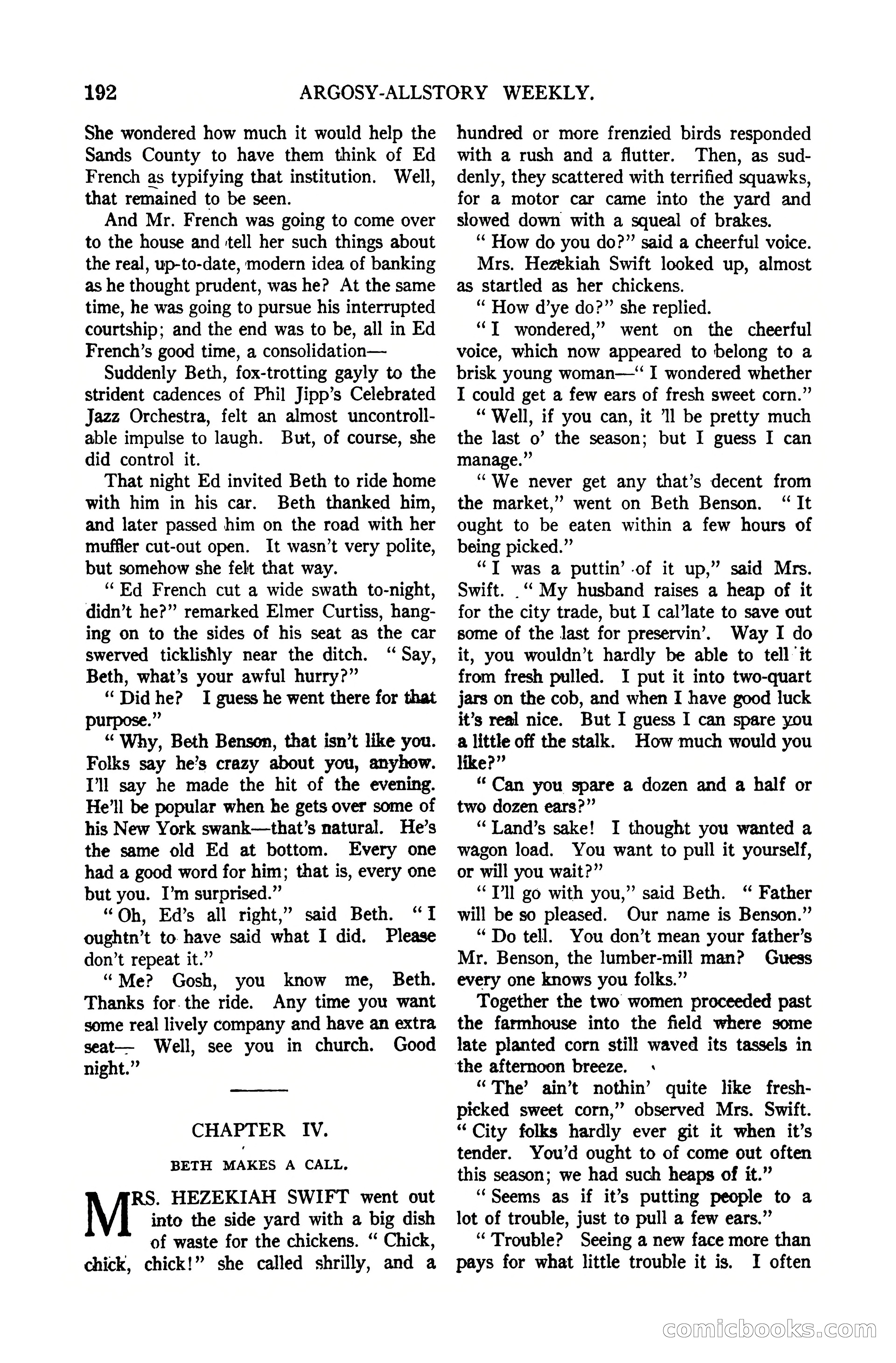 Argosy All-Story Weekly, October 7, 1922 — page 46 of 185