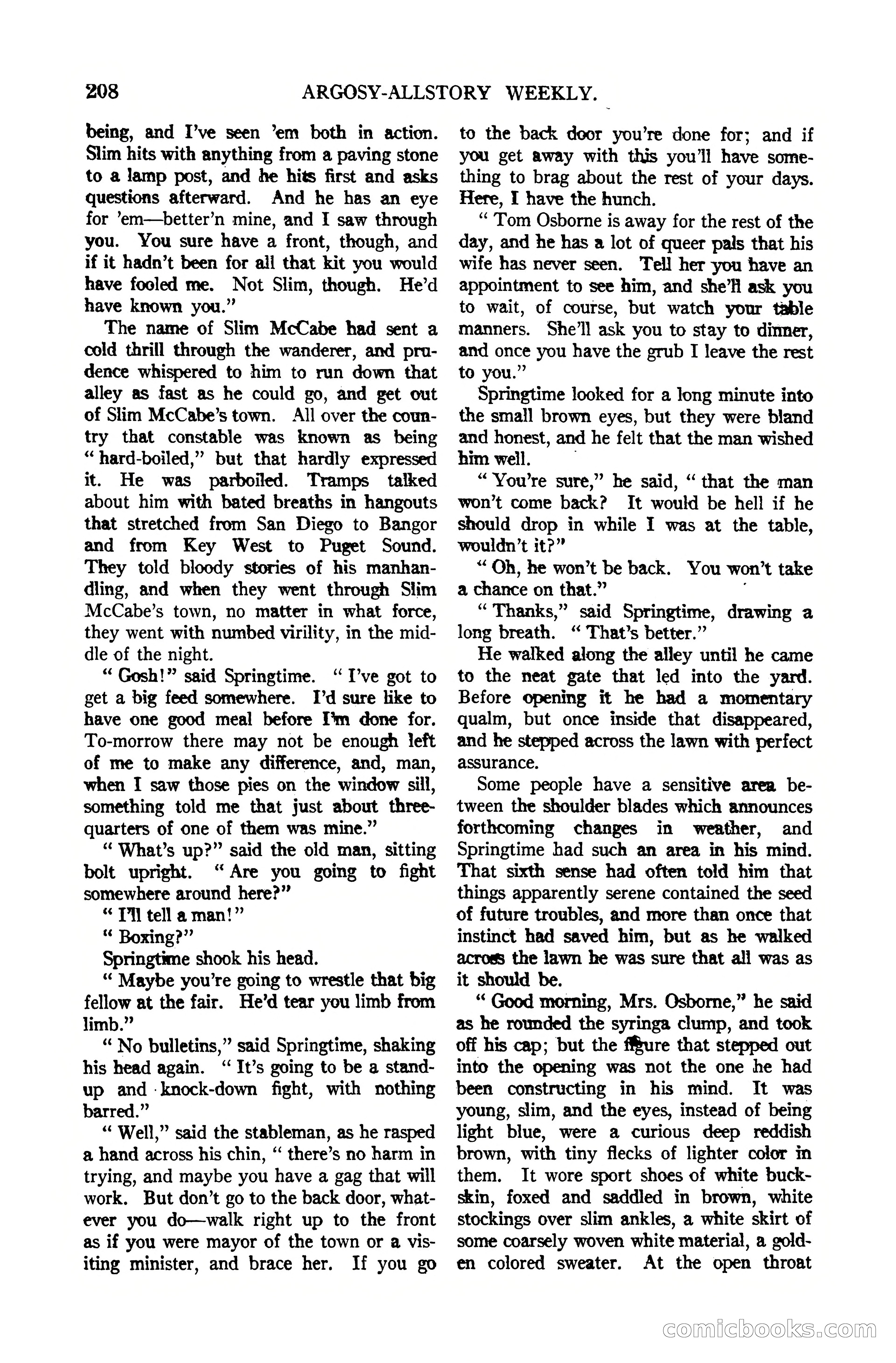 Argosy All-Story Weekly, October 7, 1922 — page 62 of 185