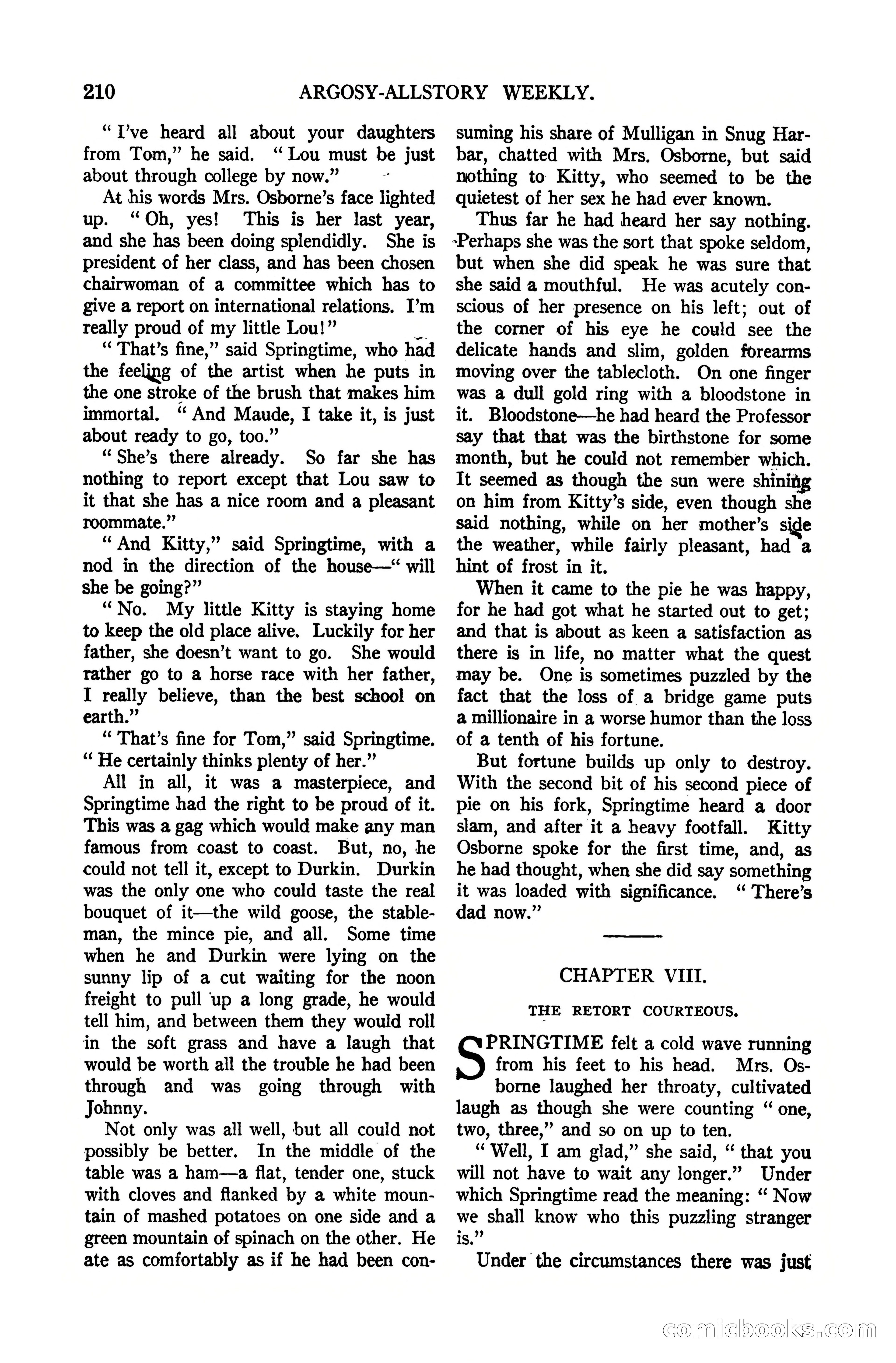Argosy All-Story Weekly, October 7, 1922 — page 64 of 185