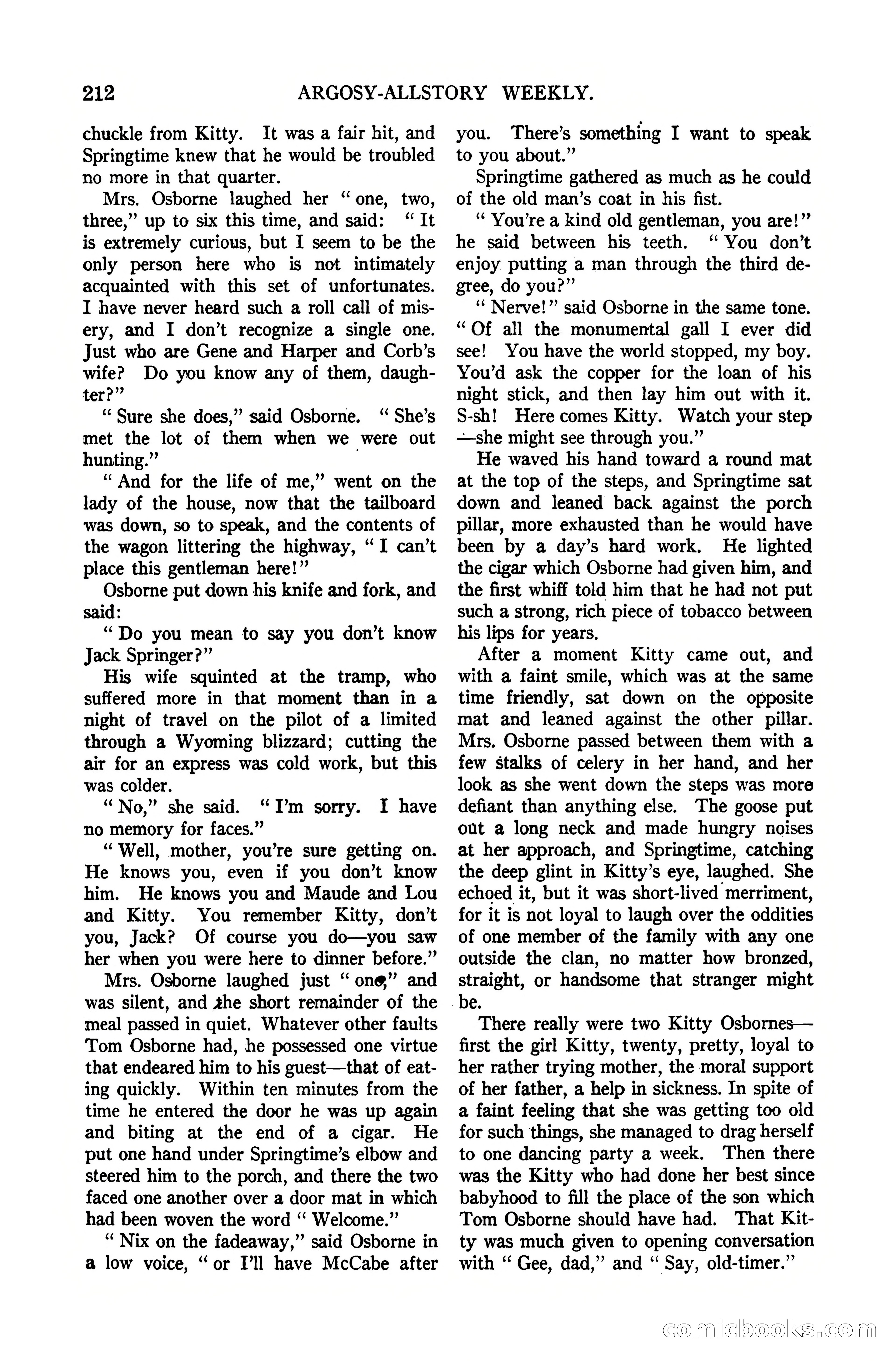 Argosy All-Story Weekly, October 7, 1922 — page 66 of 185