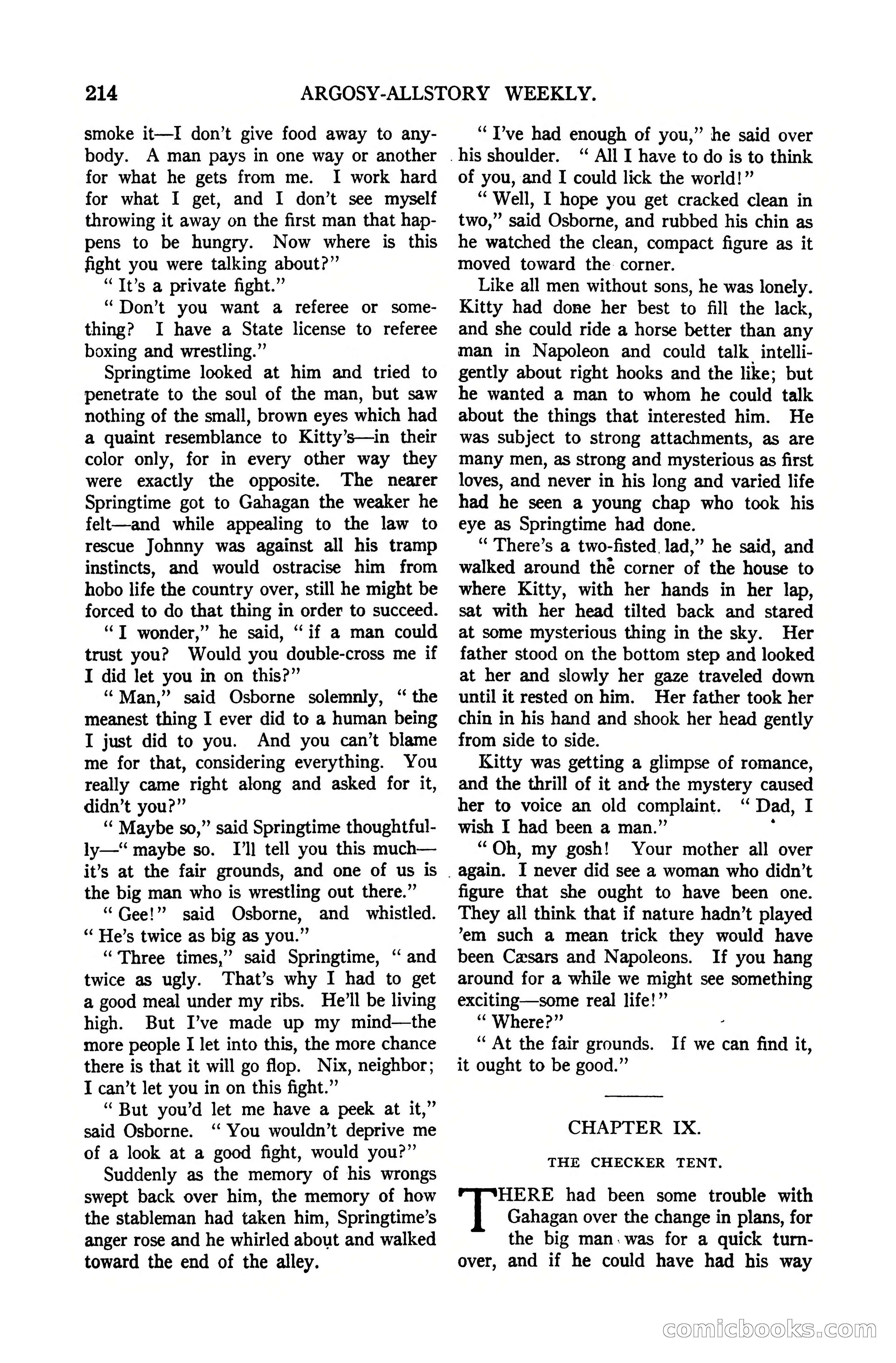 Argosy All-Story Weekly, October 7, 1922 — page 68 of 185