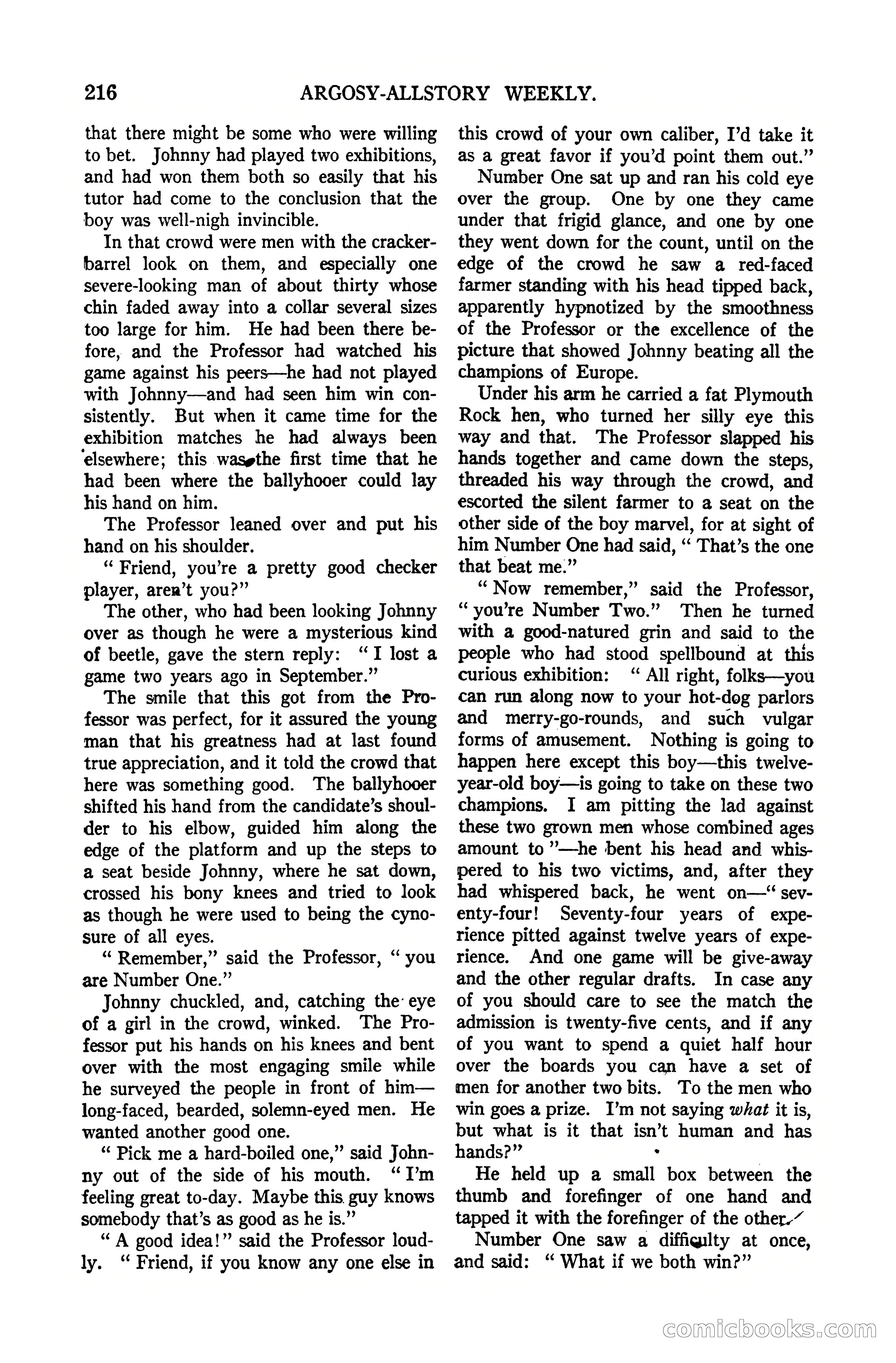 Argosy All-Story Weekly, October 7, 1922 — page 70 of 185