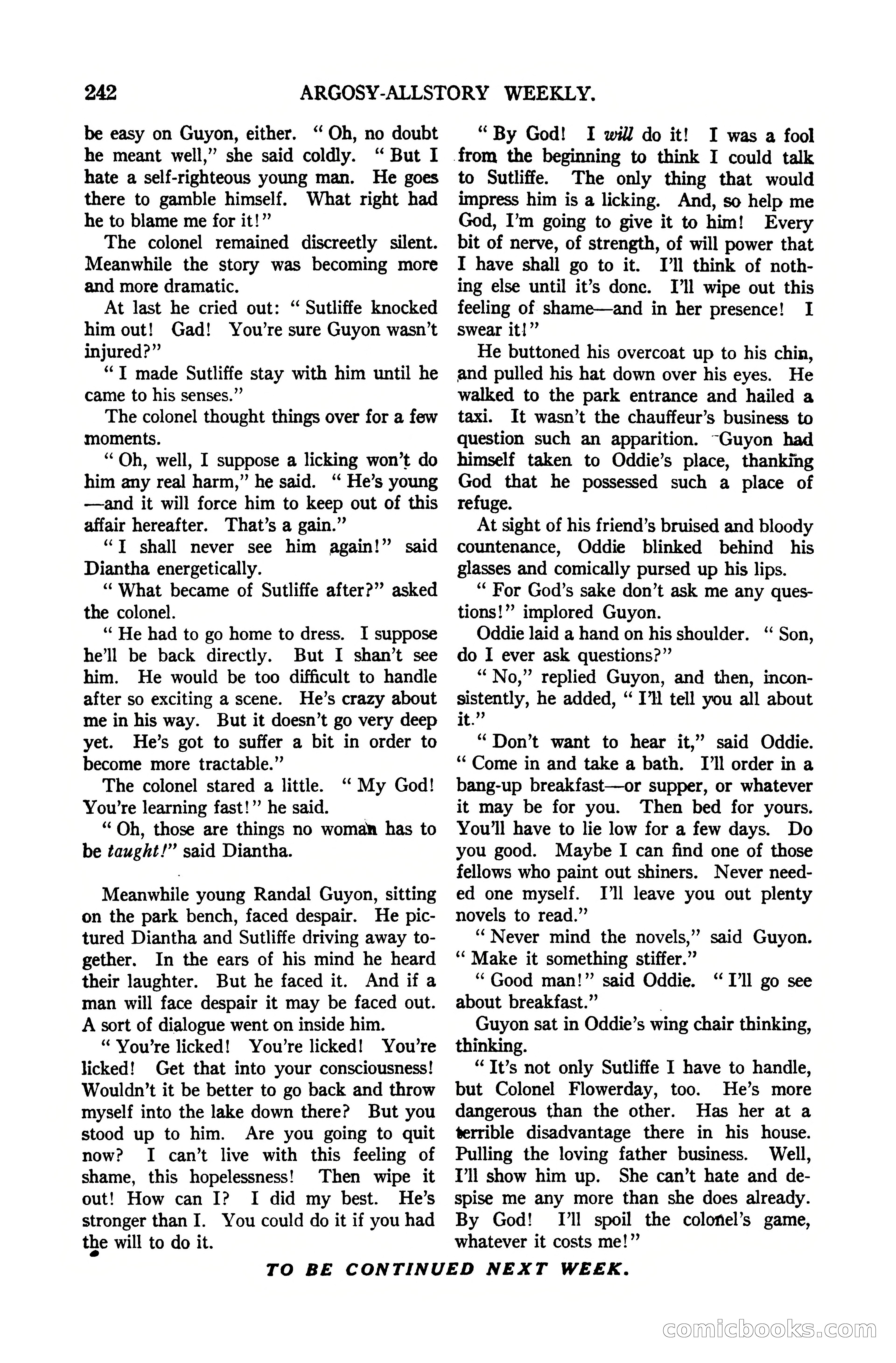 Argosy All-Story Weekly, October 7, 1922 — page 96 of 185