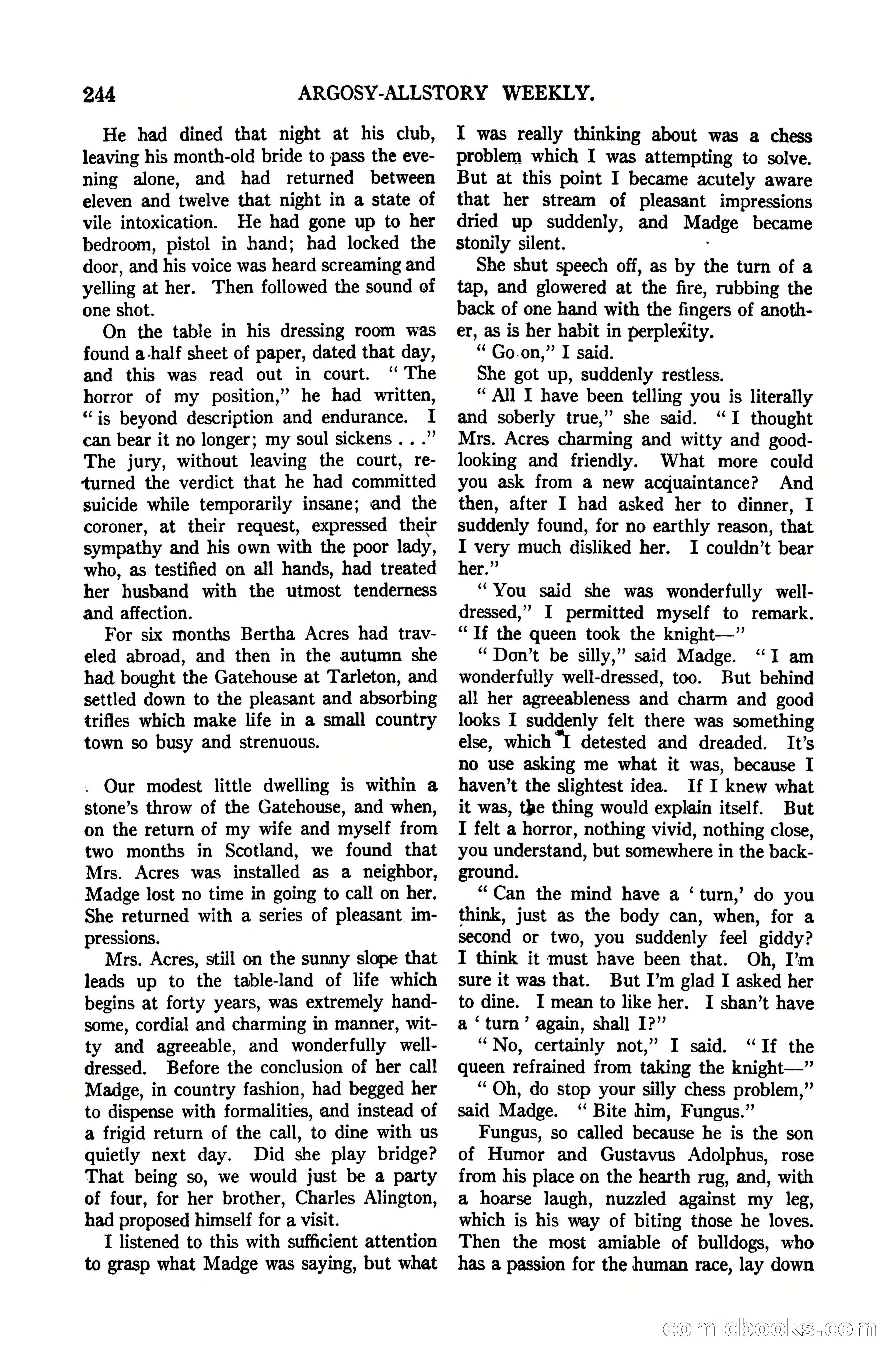Argosy All-Story Weekly, October 7, 1922 — page 98 of 185