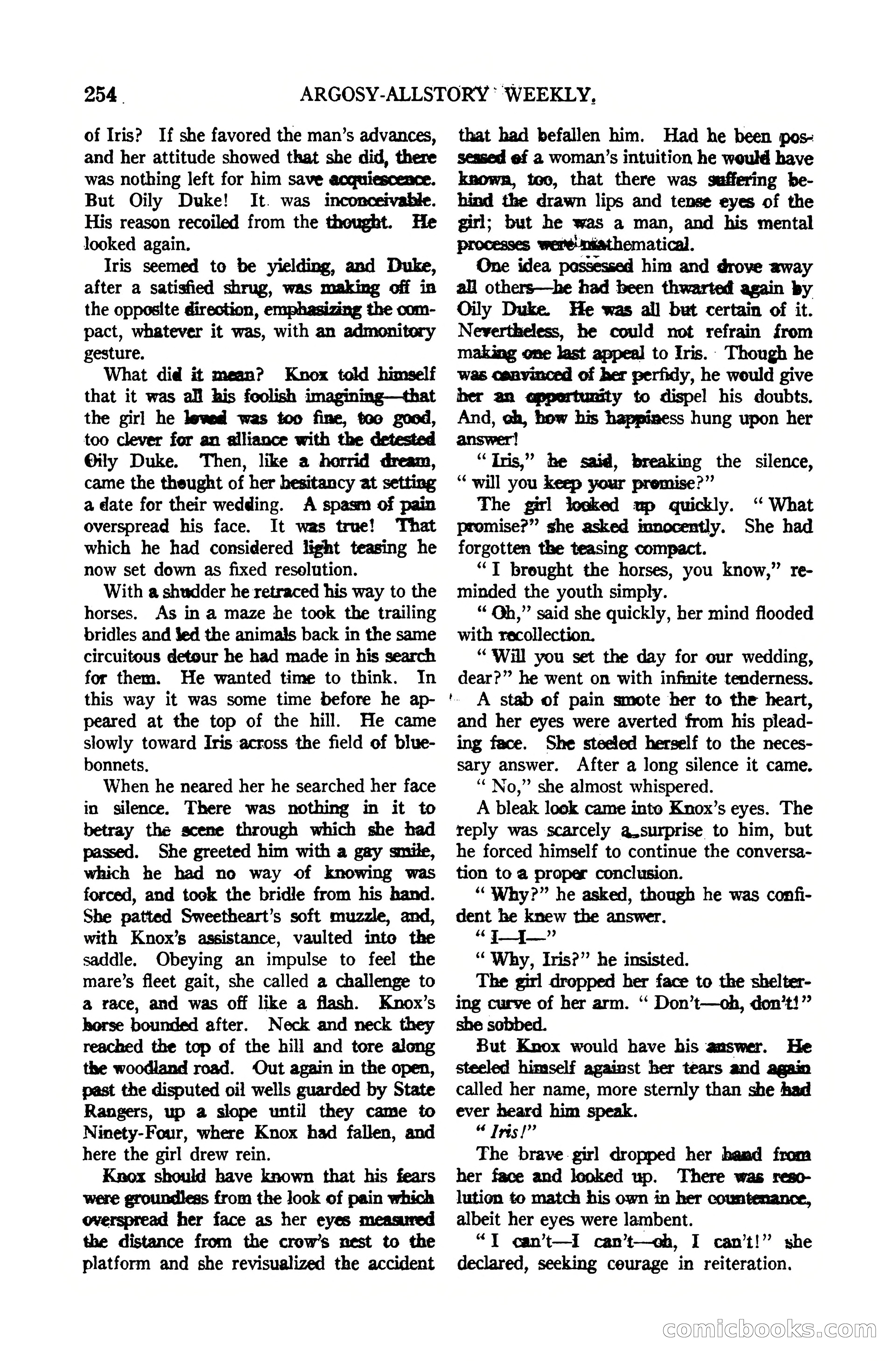 Argosy All-Story Weekly, October 7, 1922 — page 108 of 185