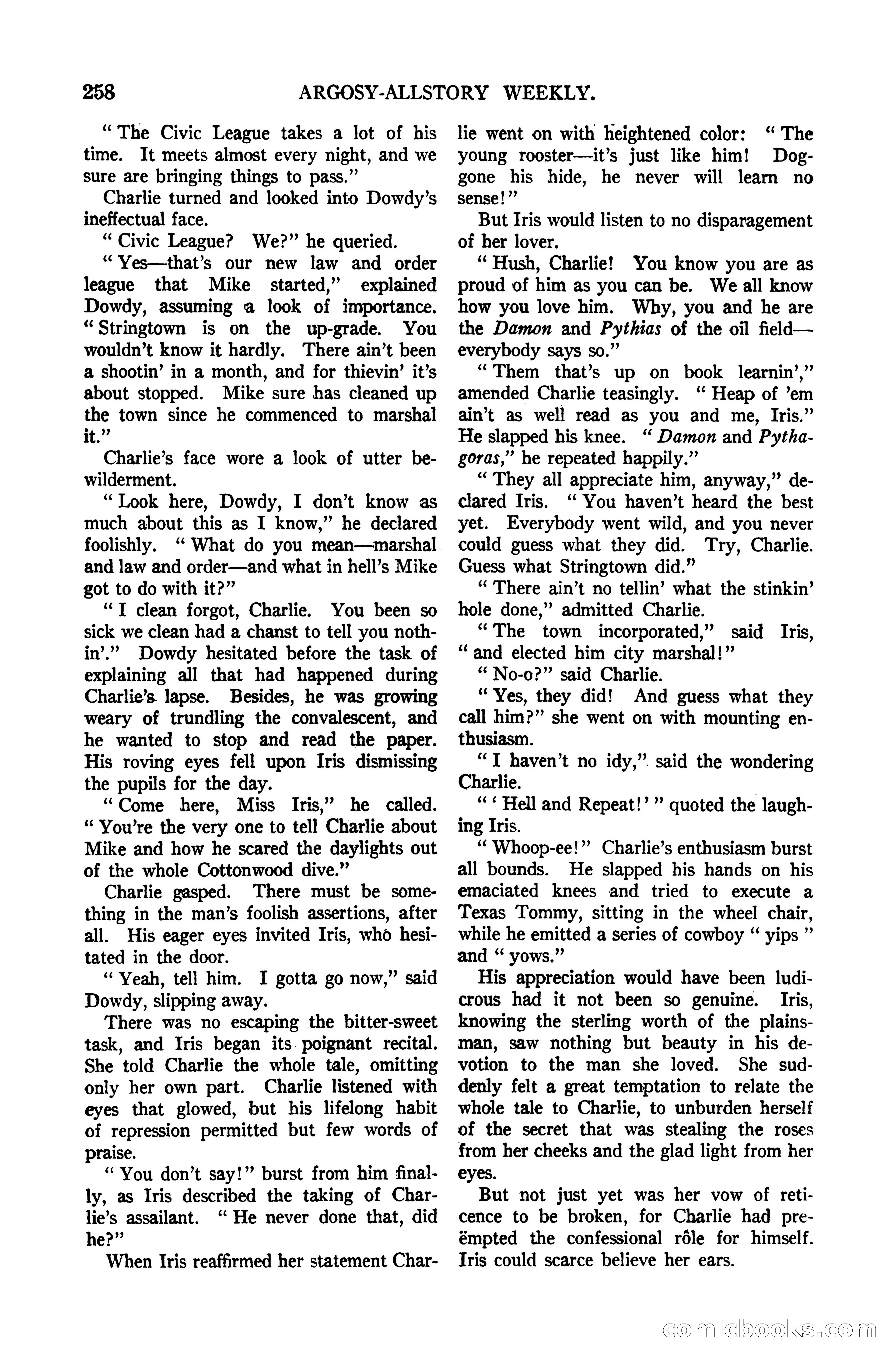 Argosy All-Story Weekly, October 7, 1922 — page 112 of 185
