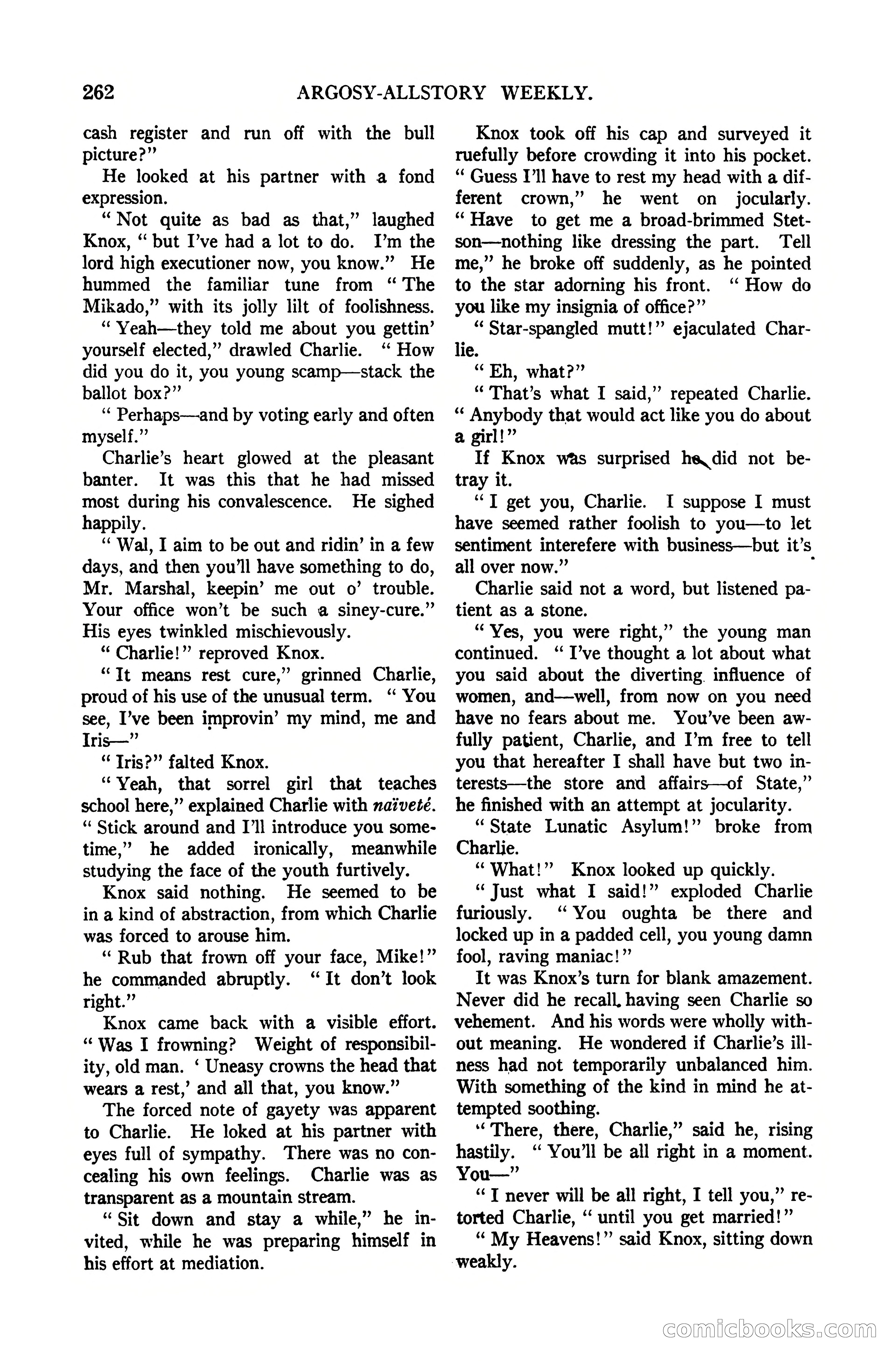 Argosy All-Story Weekly, October 7, 1922 — page 116 of 185