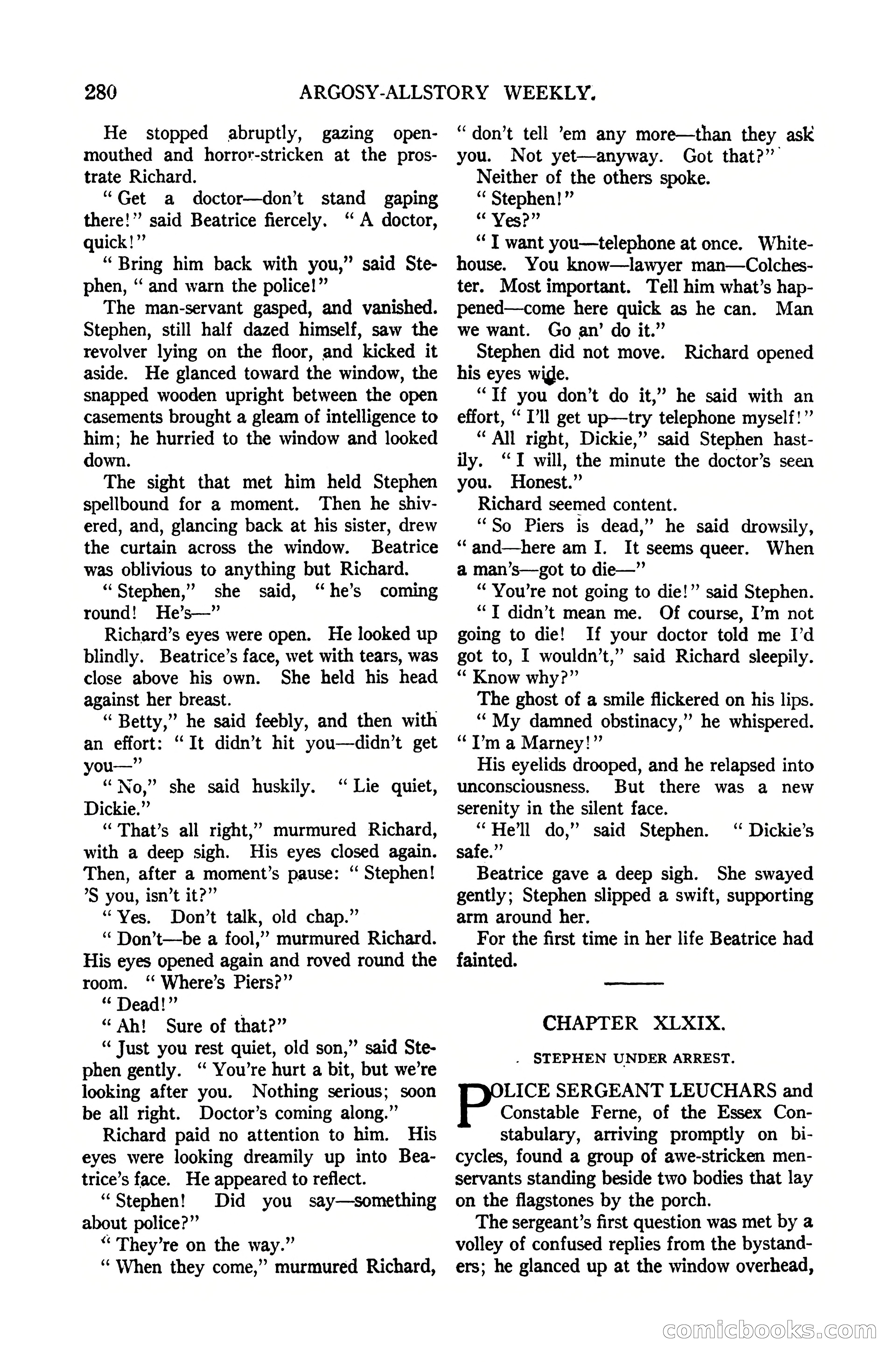 Argosy All-Story Weekly, October 7, 1922 — page 134 of 185