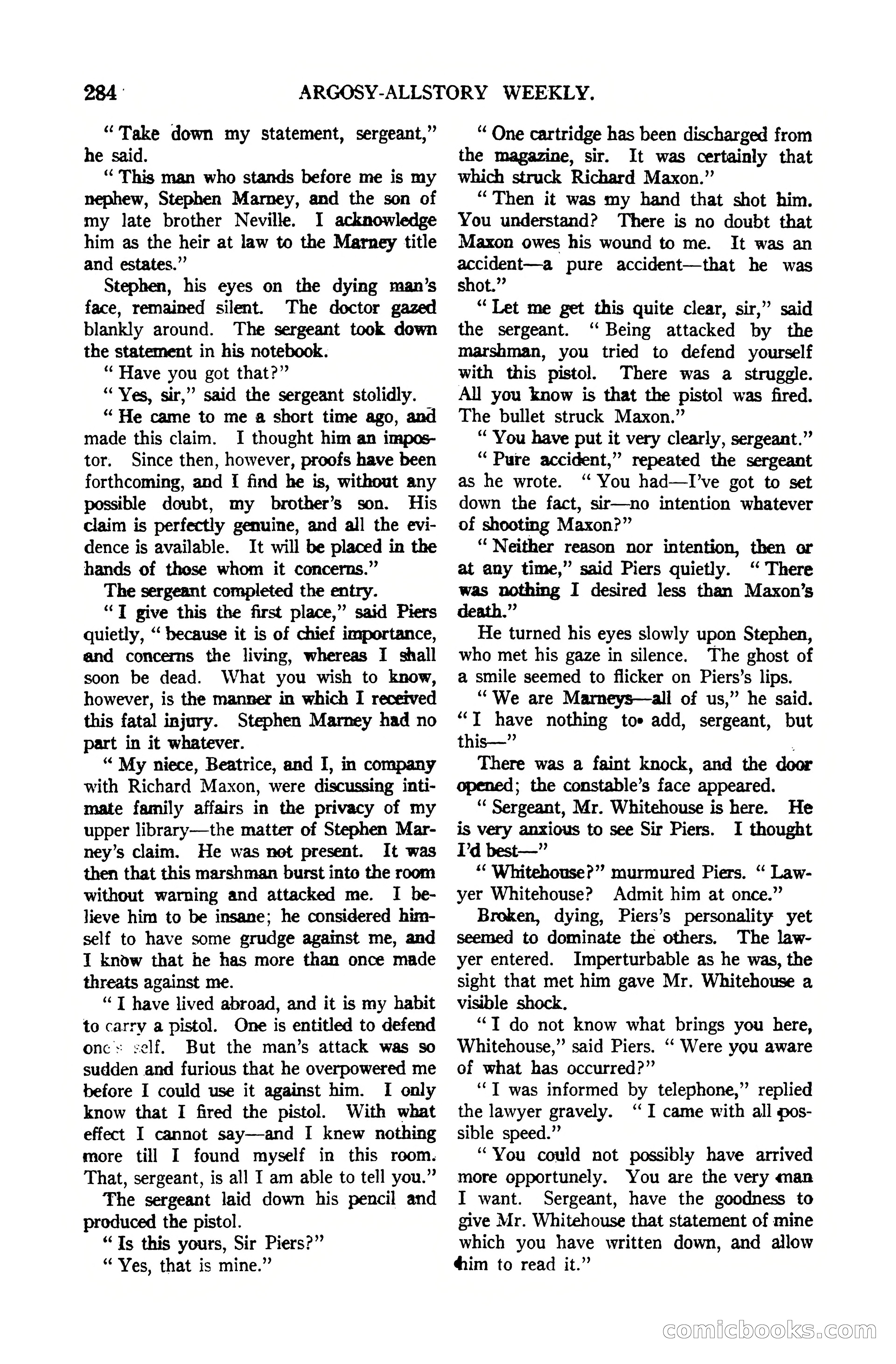 Argosy All-Story Weekly, October 7, 1922 — page 138 of 185