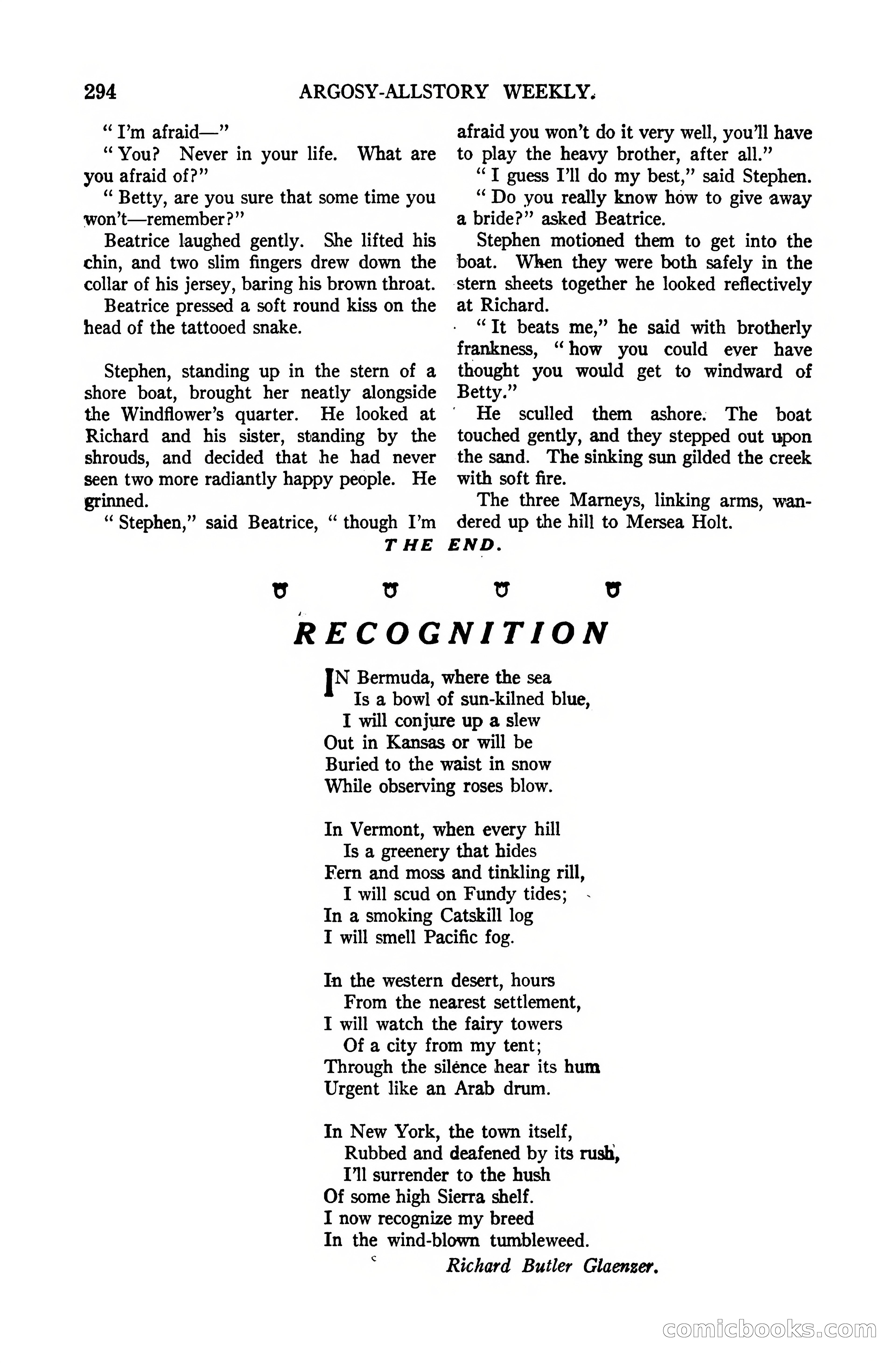 Argosy All-Story Weekly, October 7, 1922 — page 148 of 185