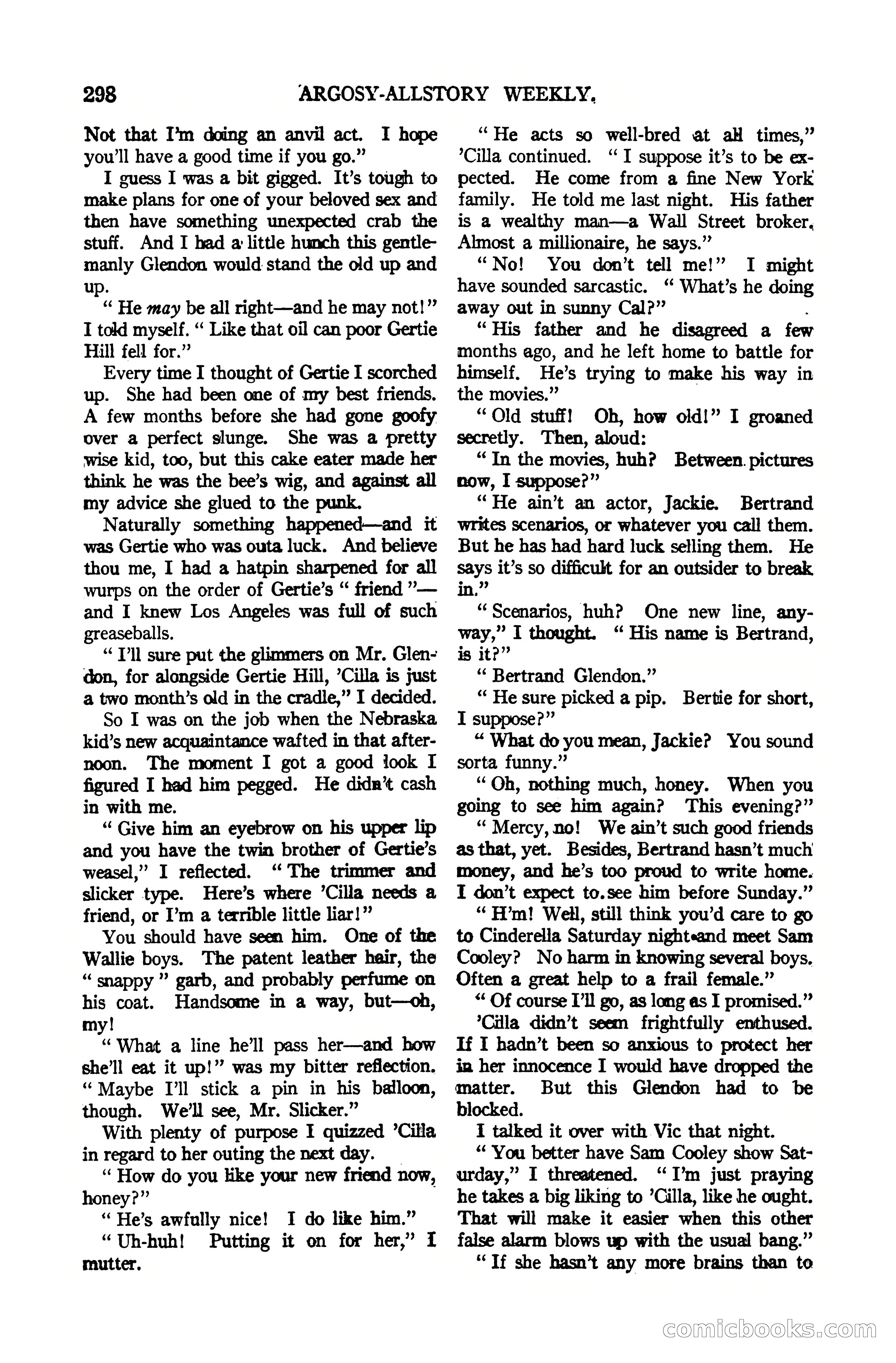 Argosy All-Story Weekly, October 7, 1922 — page 152 of 185